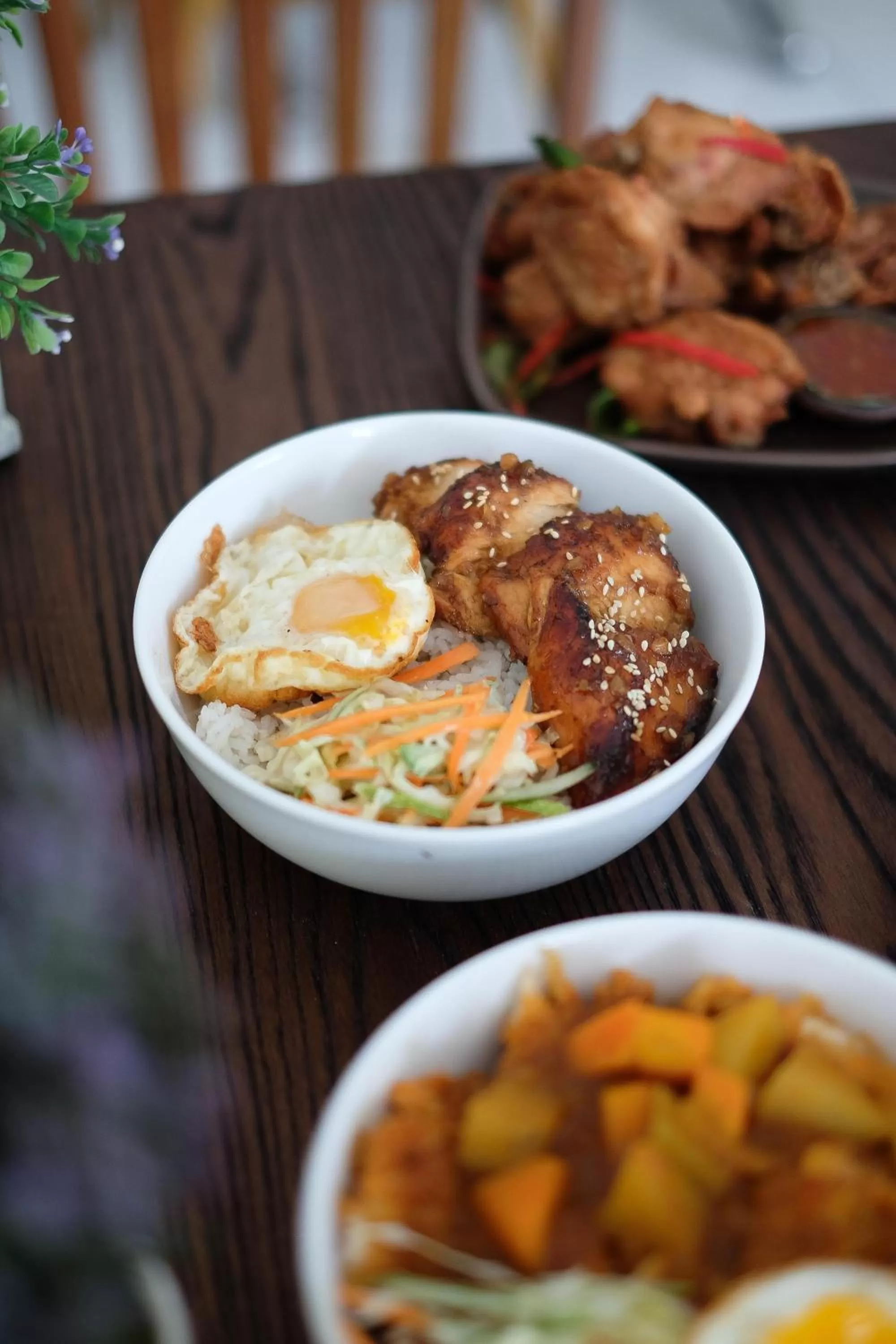 Asian breakfast in Airlangga Hotel