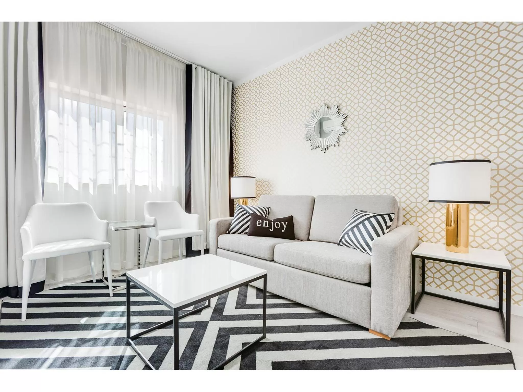 Living room in Hotel Cristal Marinha