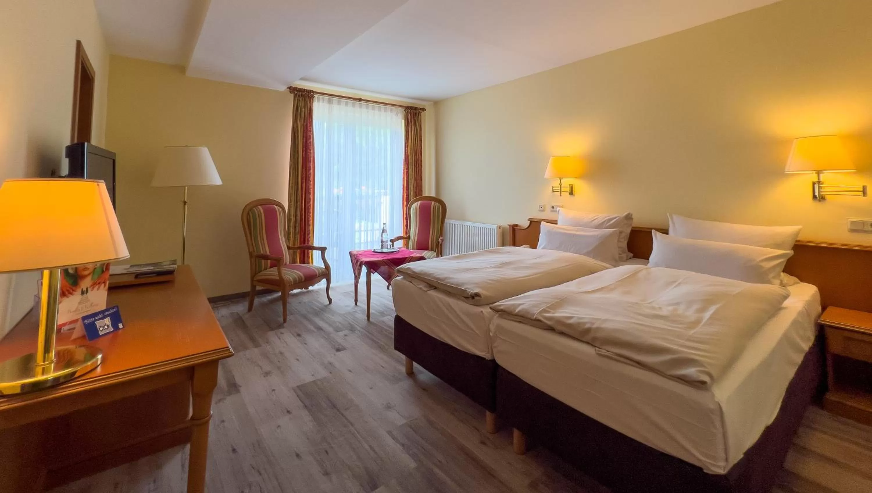 Photo of the whole room, Bed in Hotel Landhaus Wörlitzer Hof