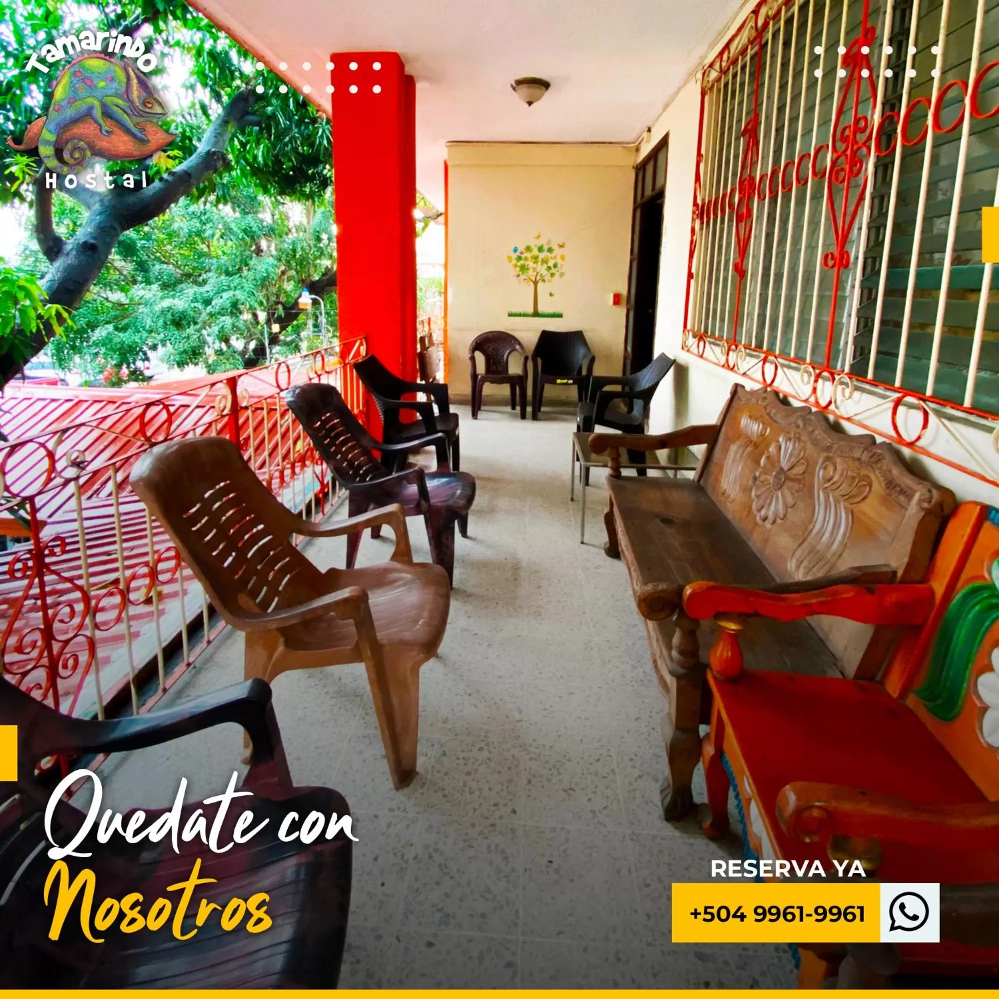 Balcony/Terrace in Tamarindo Hostel