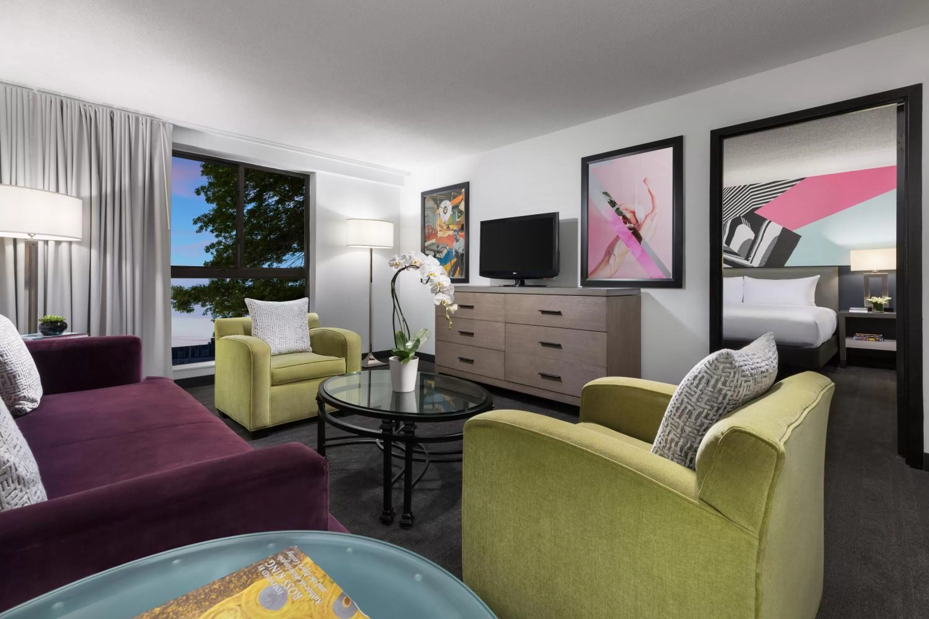 Living room in Studio Allston Hotel Boston