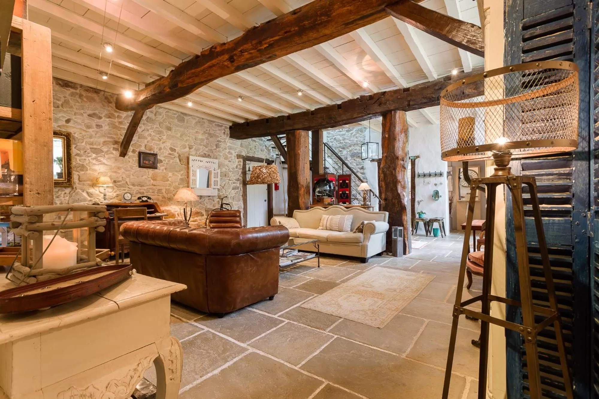 Seating area in Ferme Elhorga