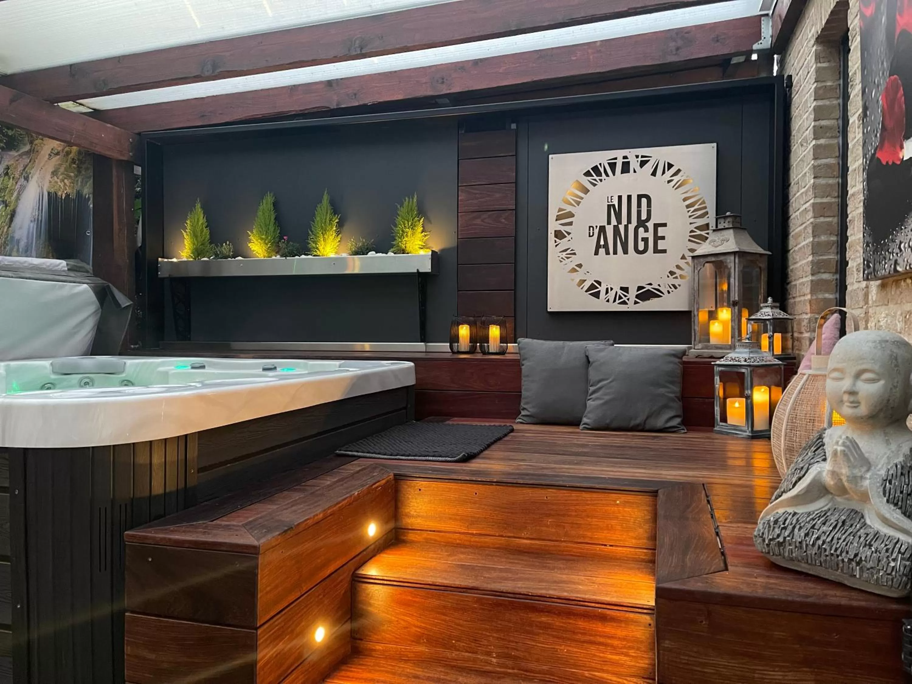 Hot Tub in Le Nid d'Ange