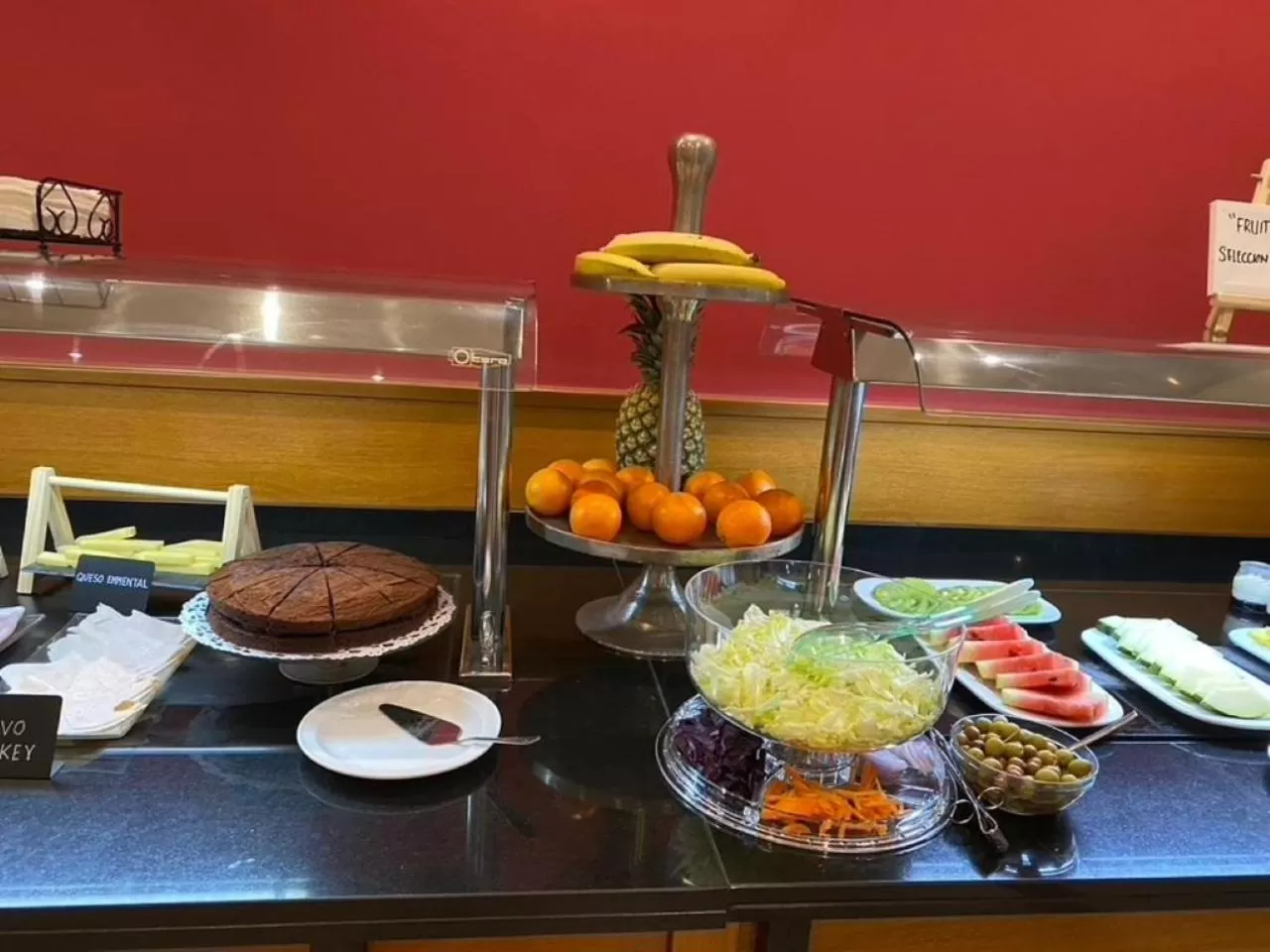 Buffet breakfast in Hotel Oasis