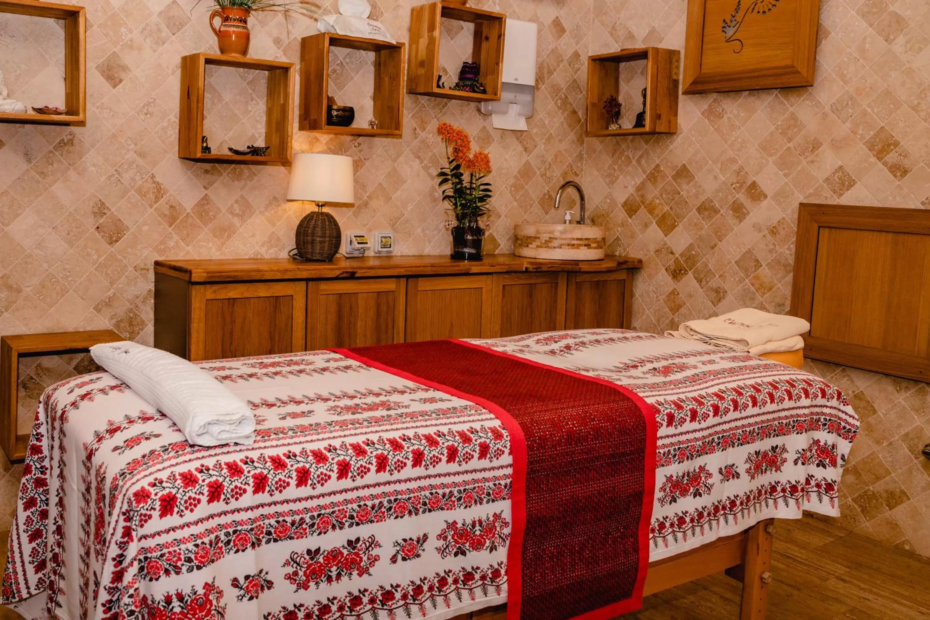 Bed in Country Spa Retreat