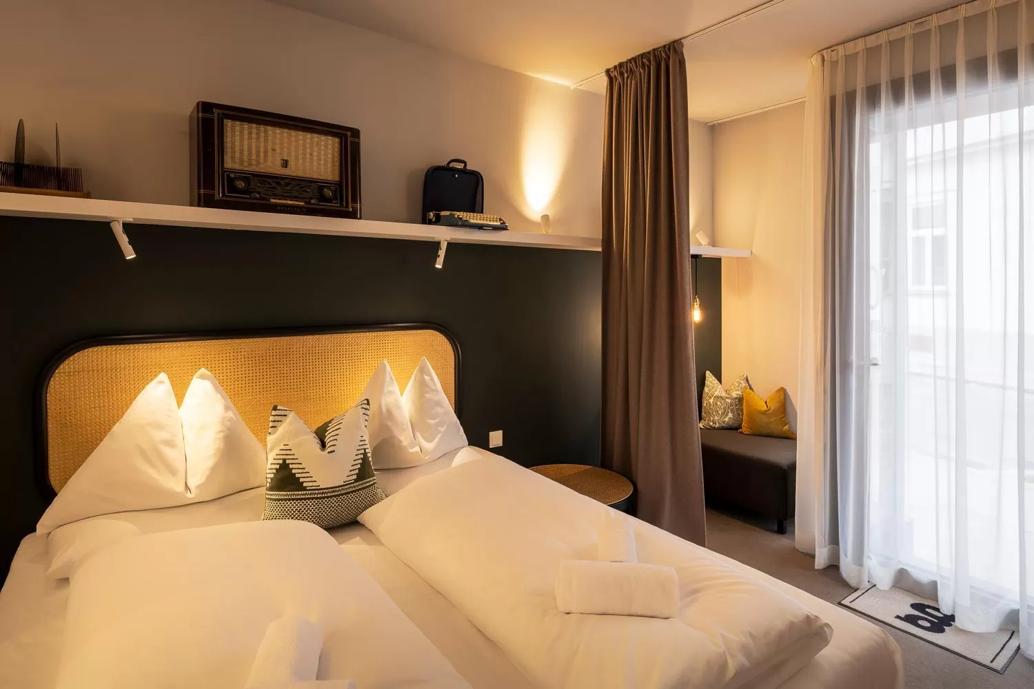 Bed in grätzlhotel Karmelitermarkt