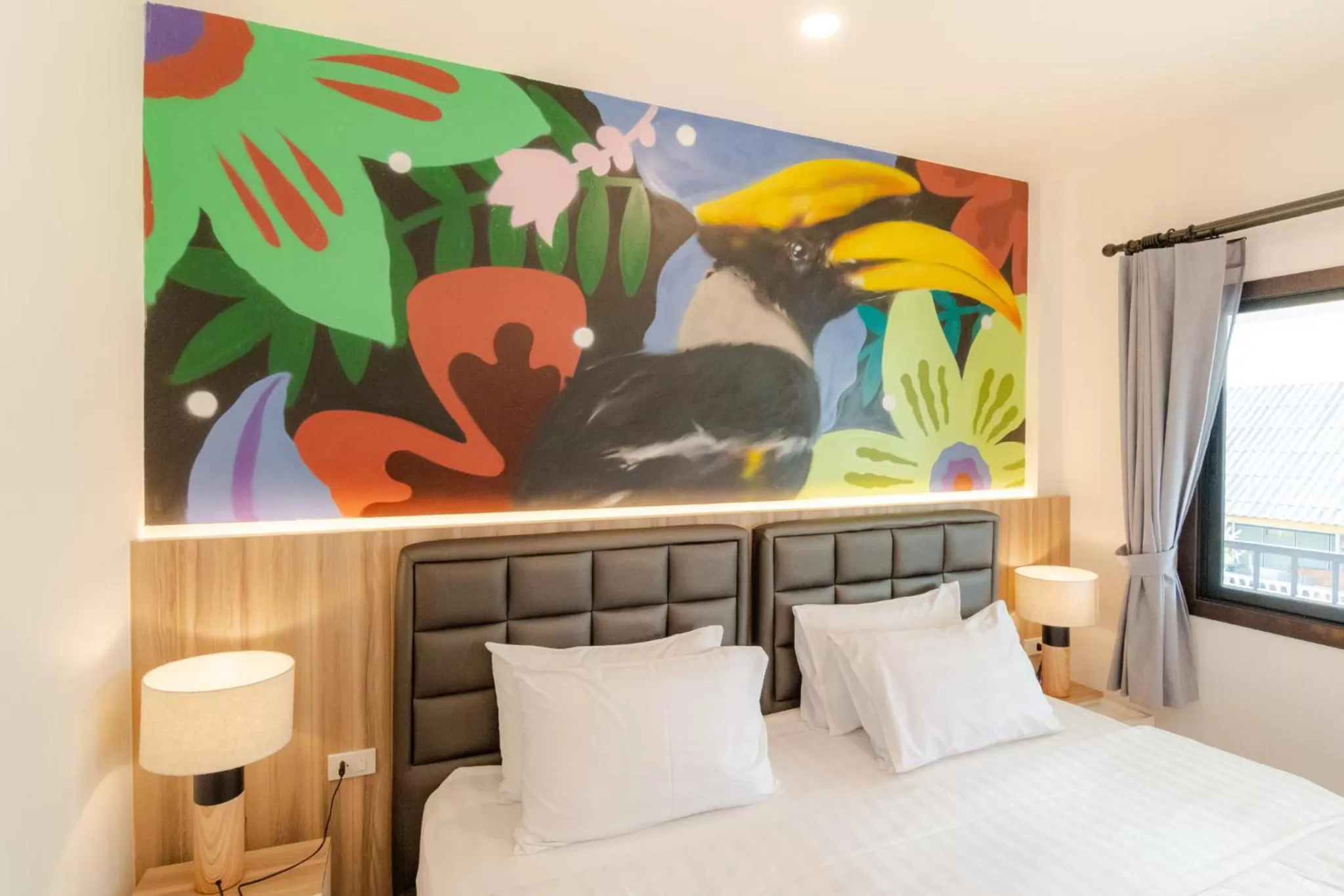 Bedroom, Bed in นายก่ายหมอน Nine-Kai-Mon