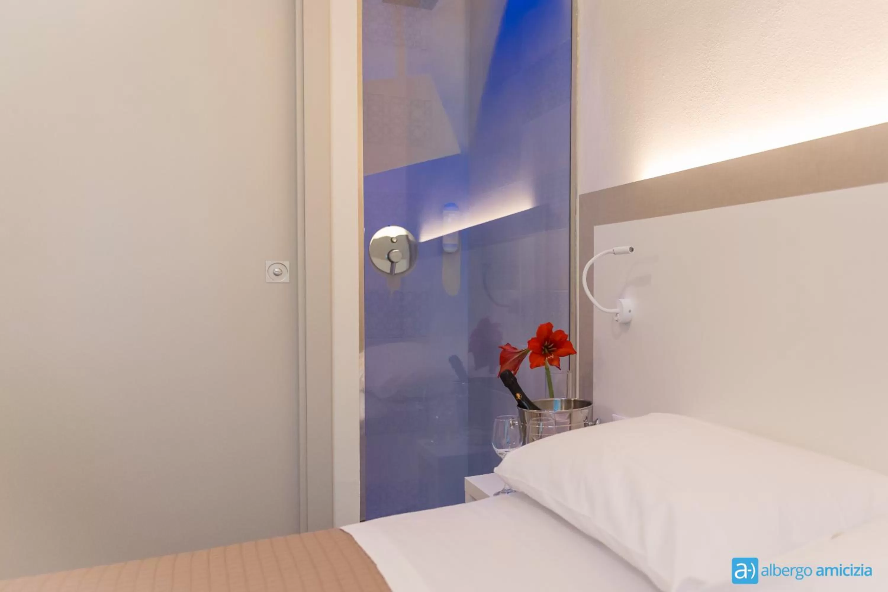 Decorative detail, Bed in Hotel Amicizia