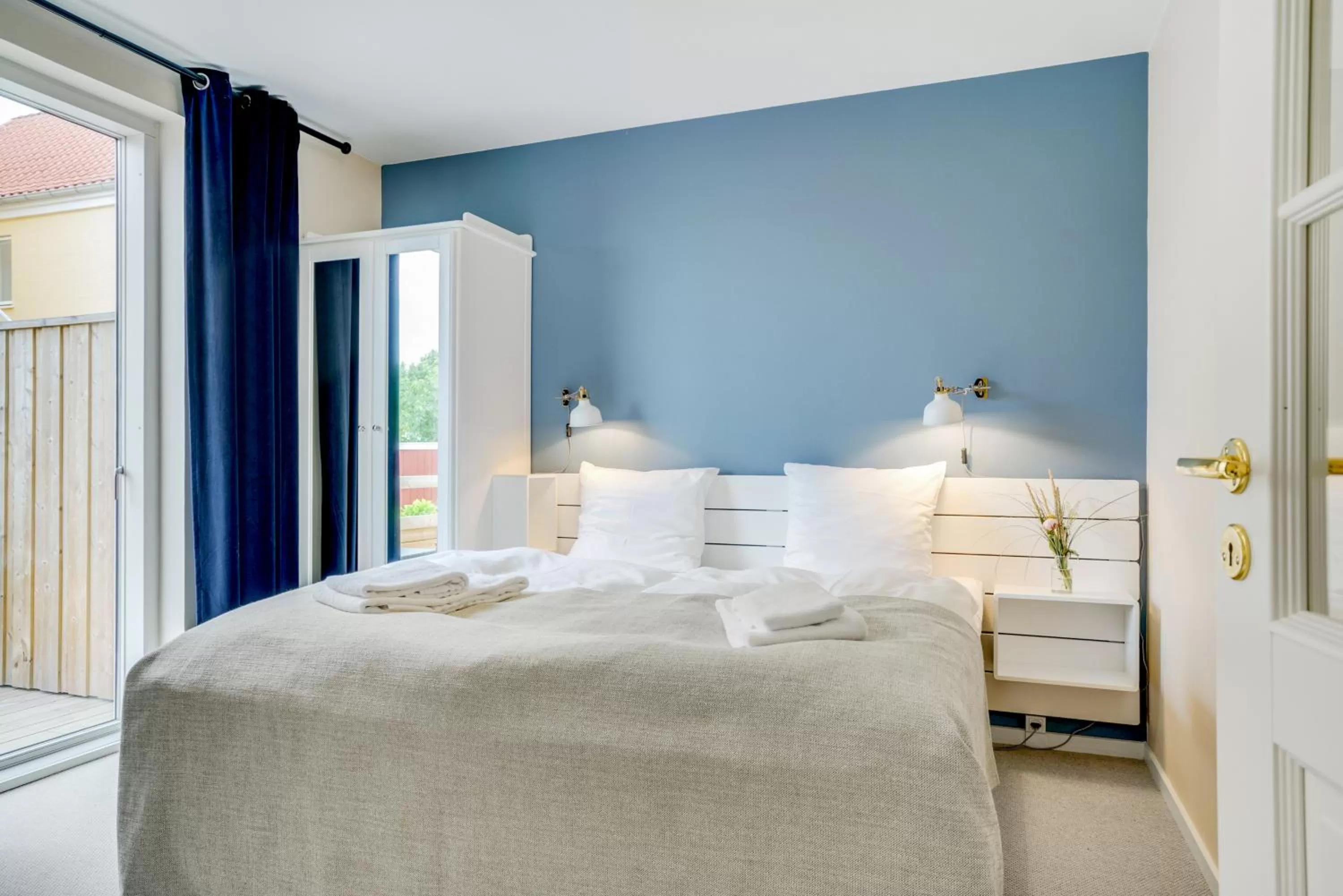 Bed in Skagen Harbour Hotel