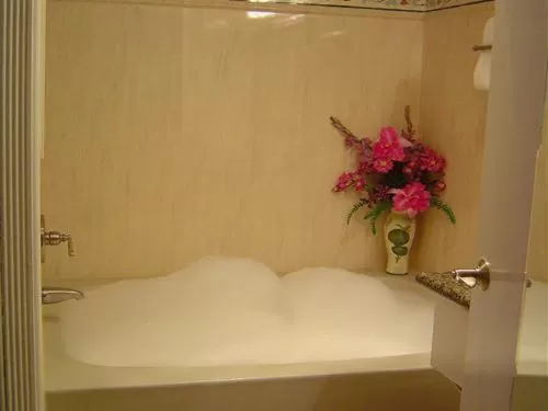 Shower, Bed in Castaic Inn Six Flags Valencia