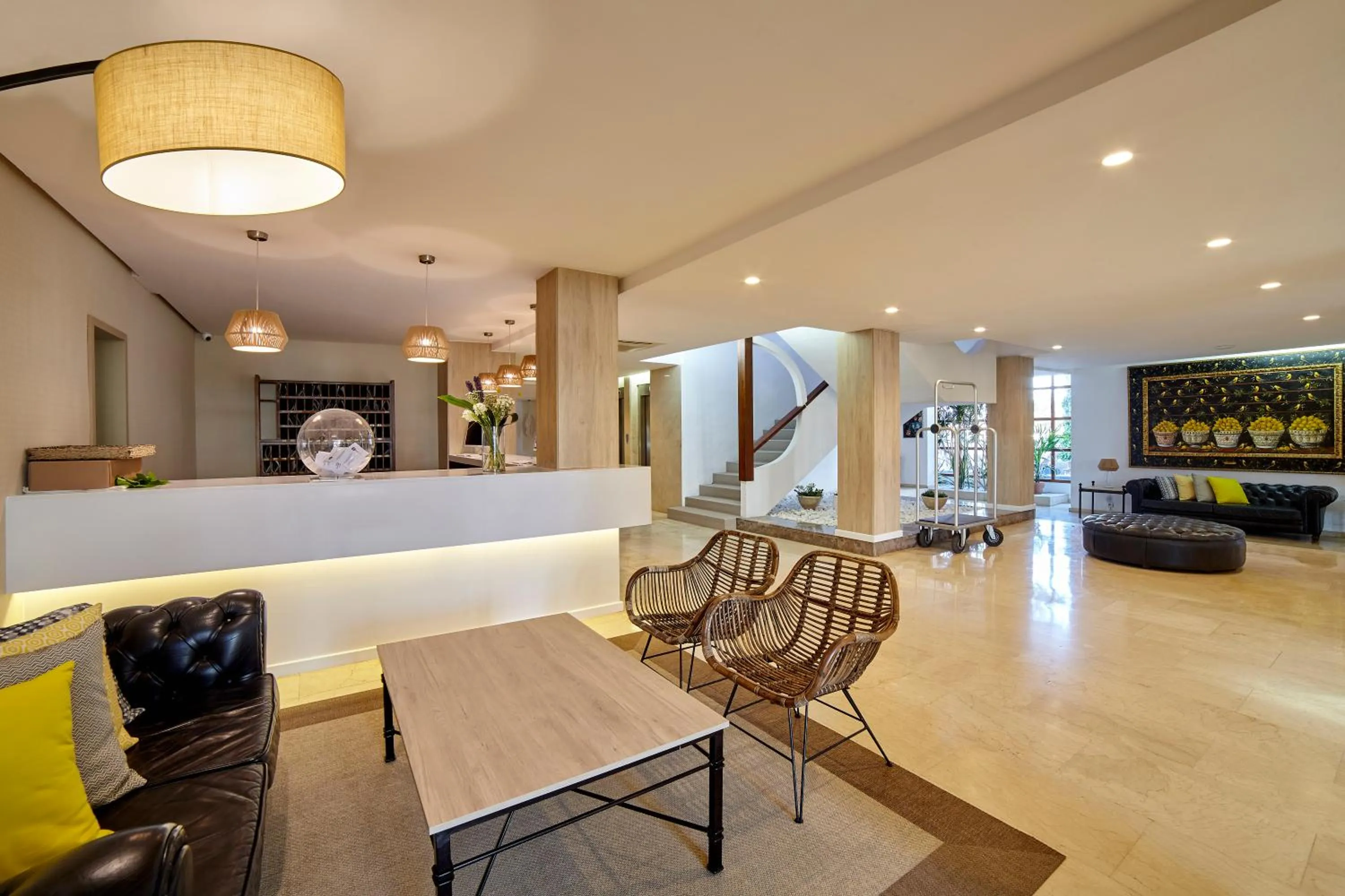 Lobby or reception in Hotel Tres Torres