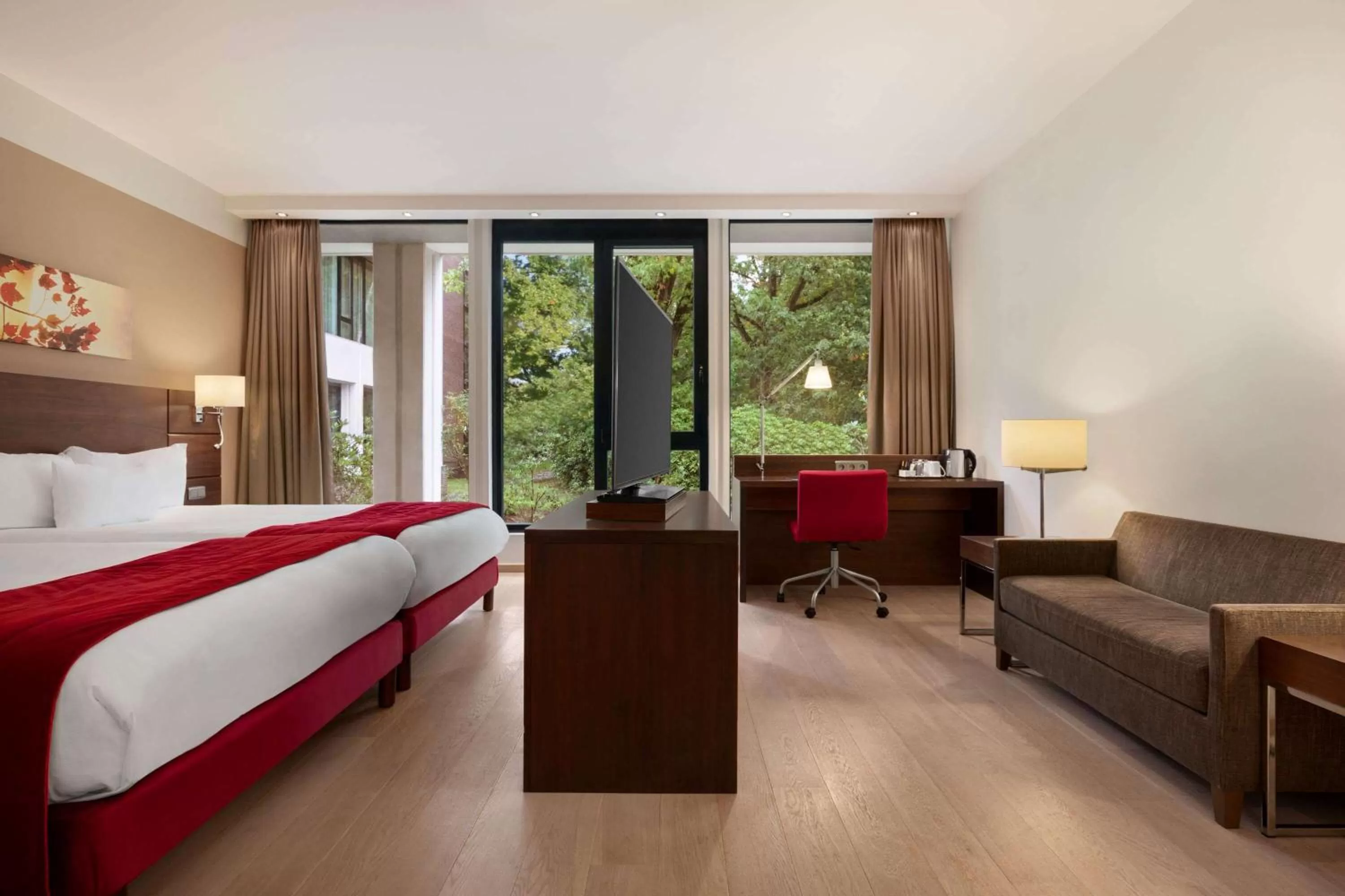 Photo of the whole room, Bed in Hotel Dolce La Hulpe Brussels