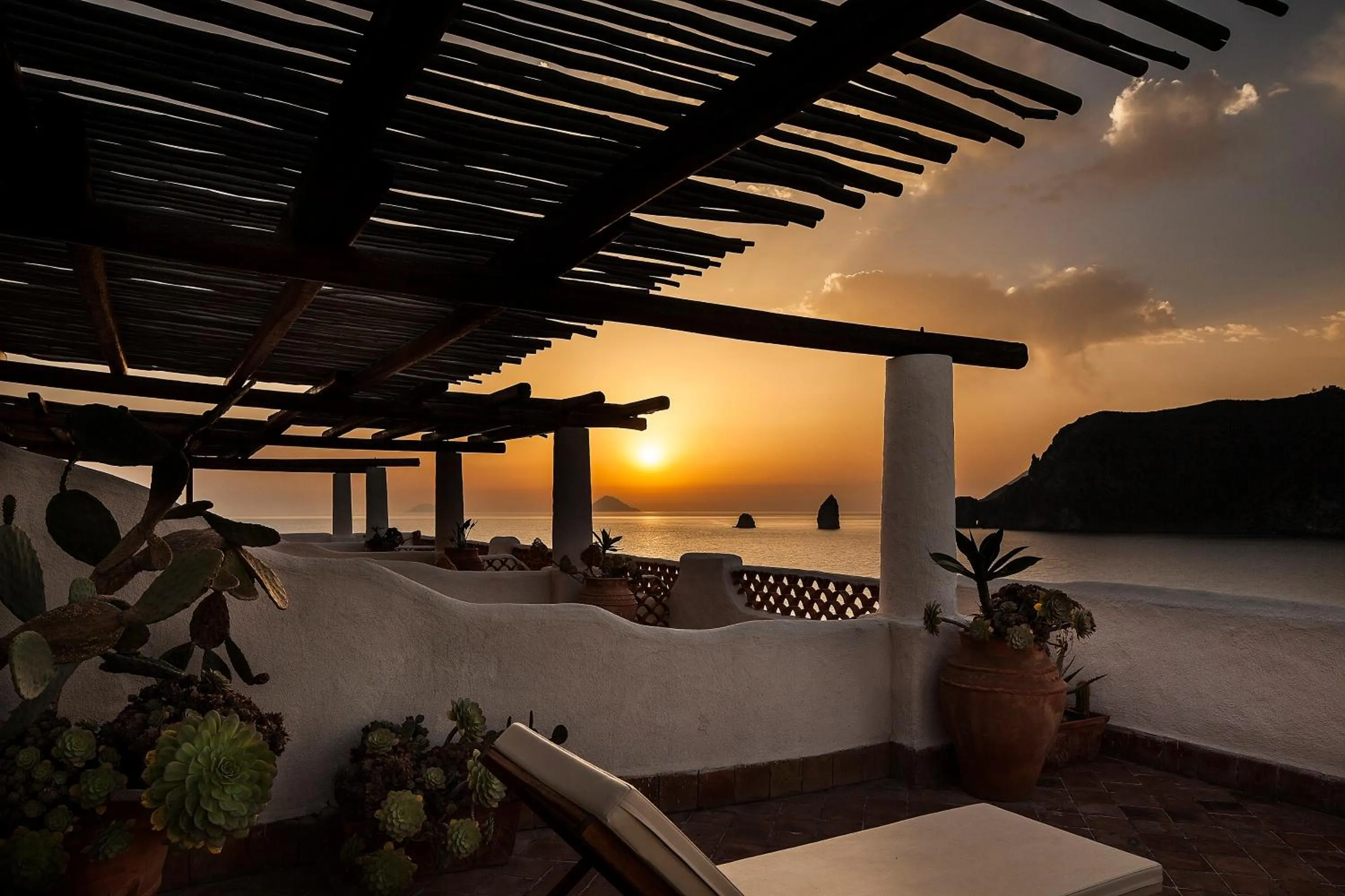 Balcony/Terrace in Therasia Resort Sea and SPA - The Leading Hotels of the World