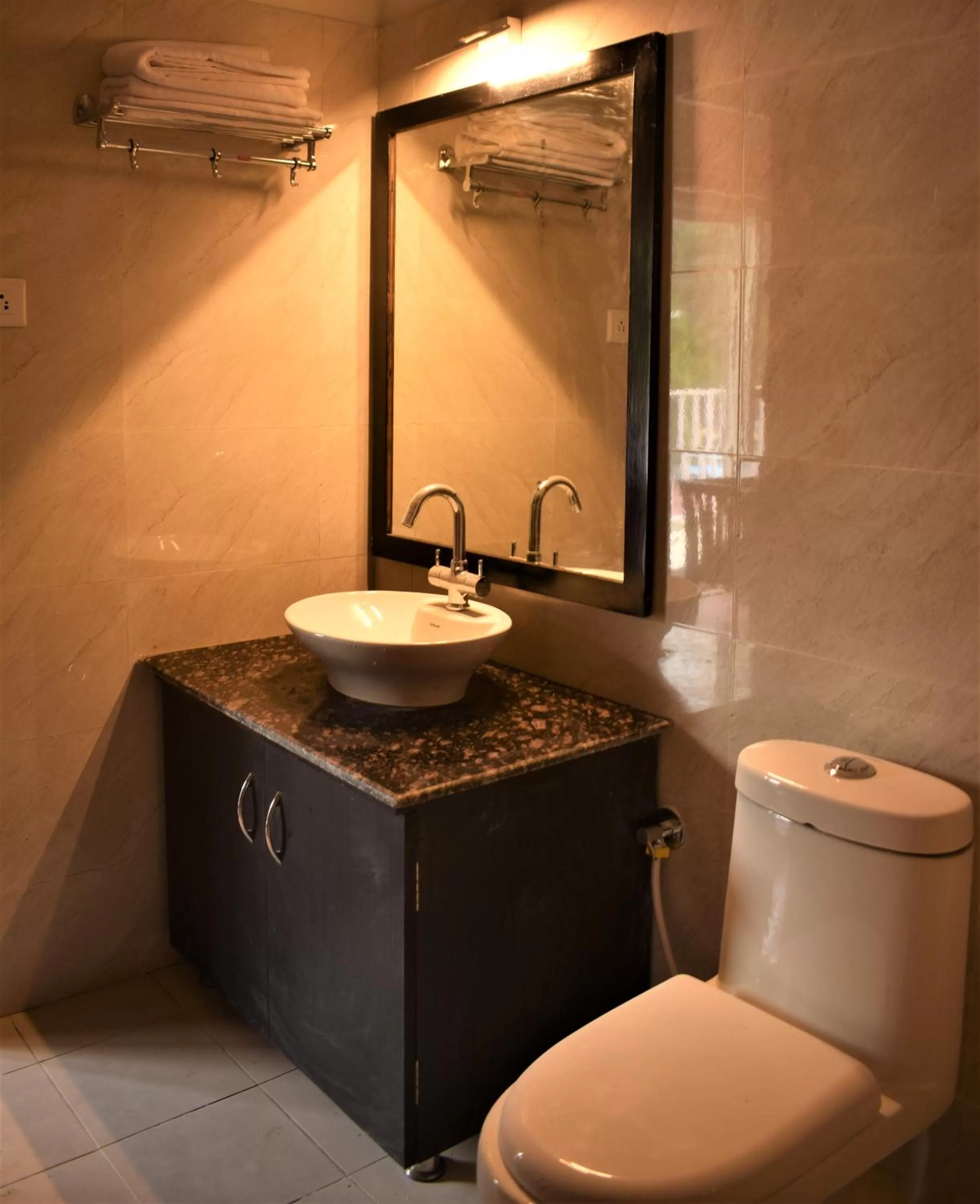 Toilet in Hotel Vista Bhowali, Nainital - Vegetarian