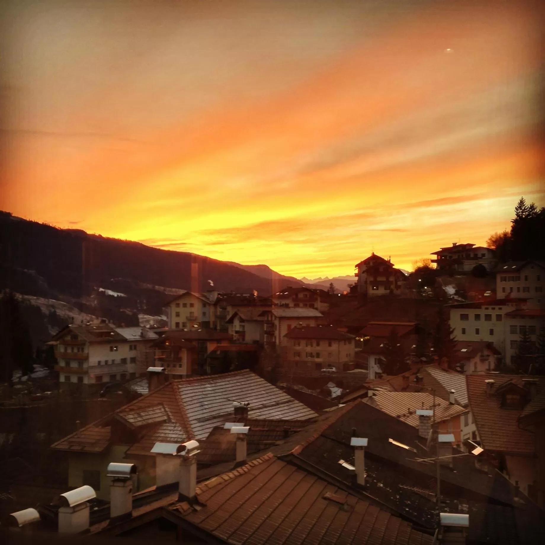 Sunset in Hotel La Sorgente