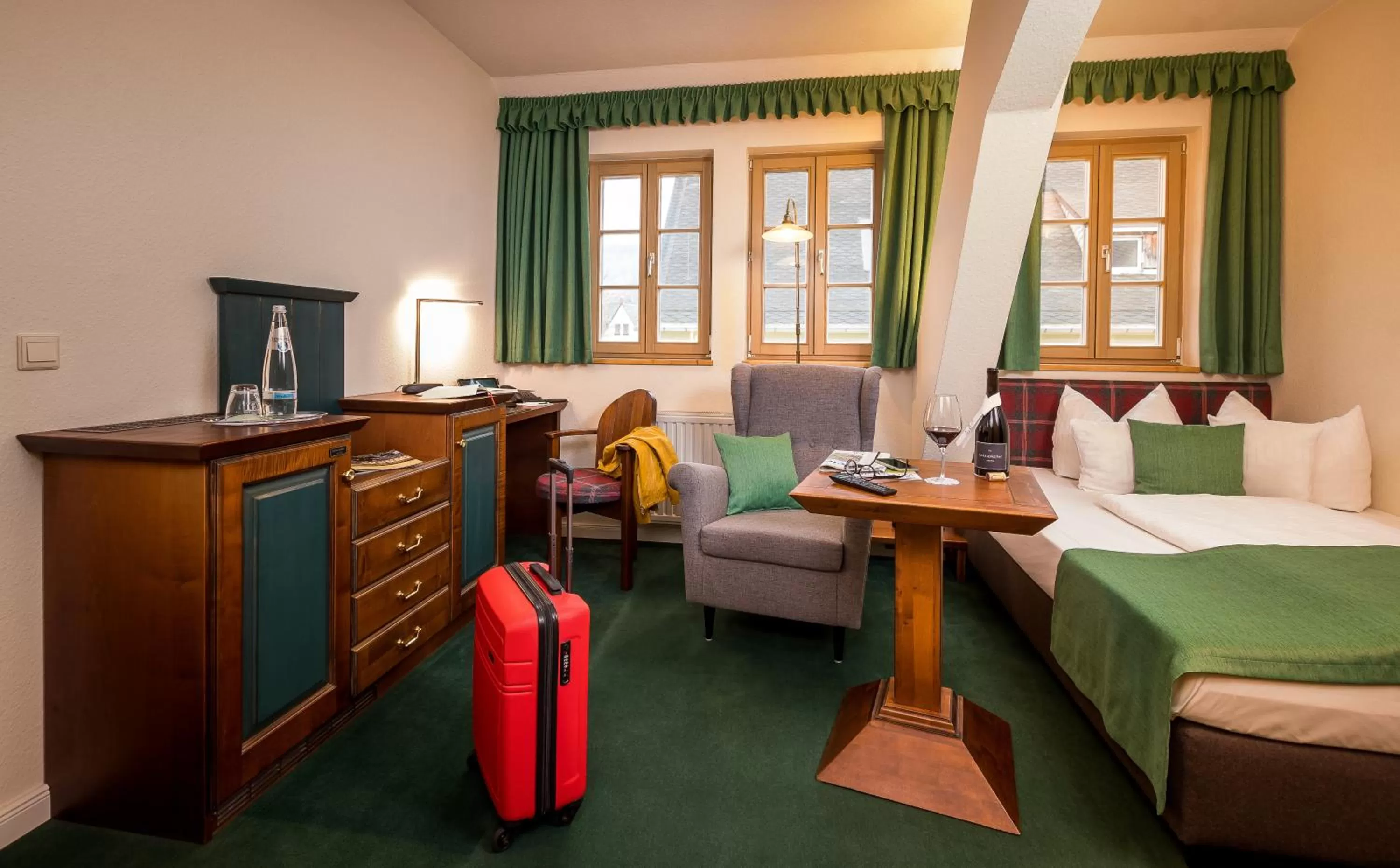 Photo of the whole room, Bed in Hotel Saigerhütte
