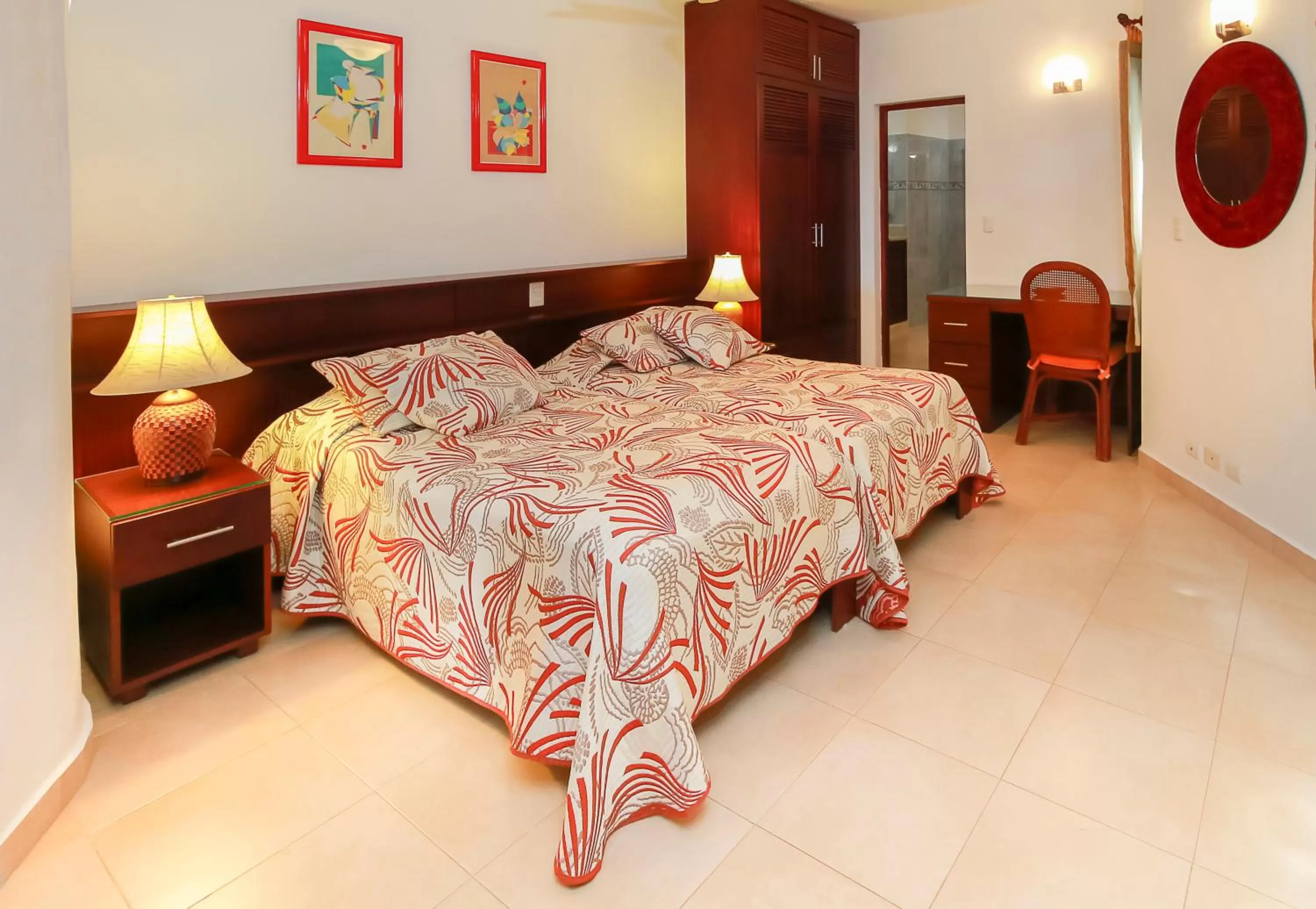 Bed in Cabarete Palm Beach Condos