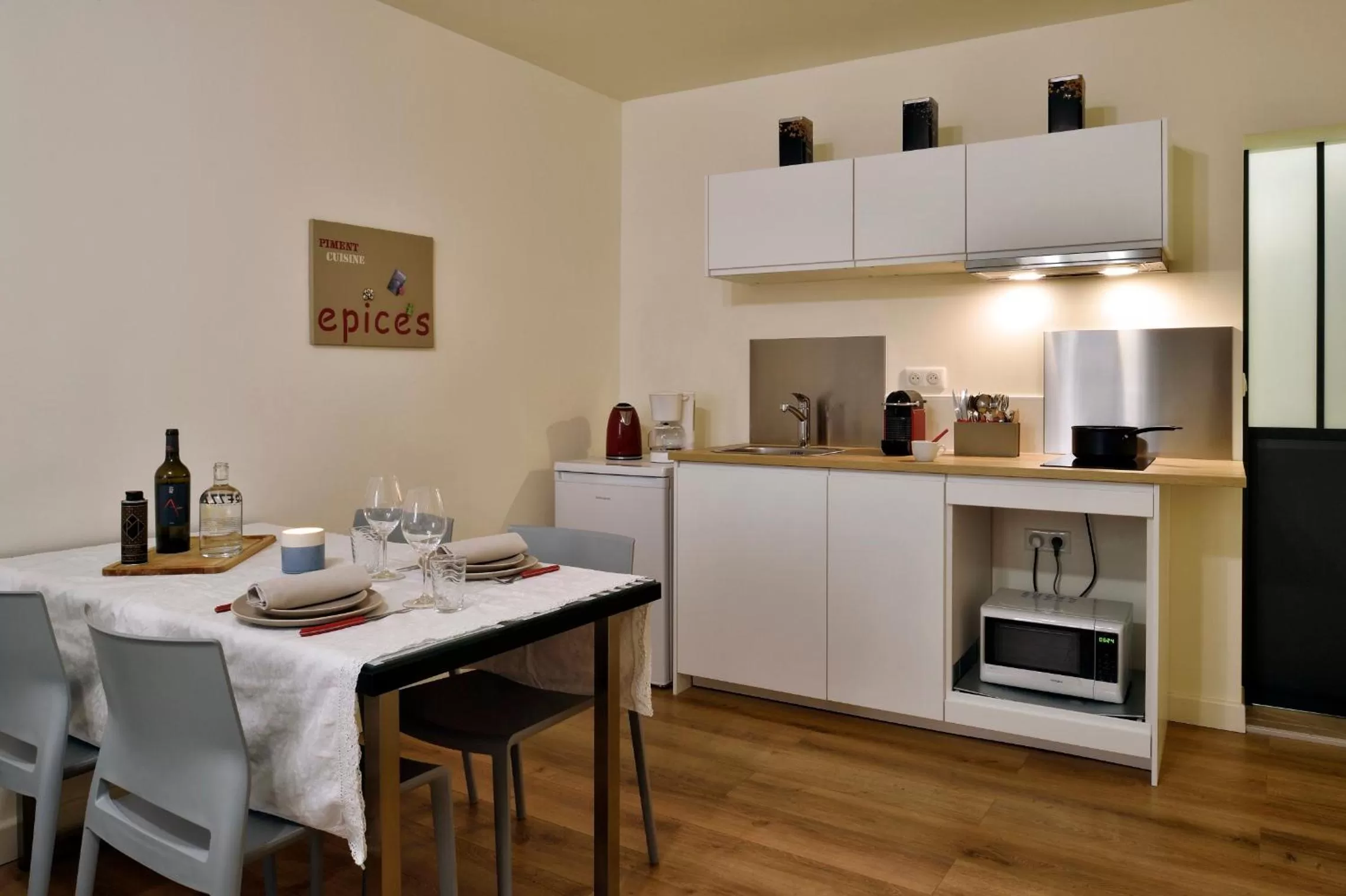 kitchen in Hôtel Fesch & Spa