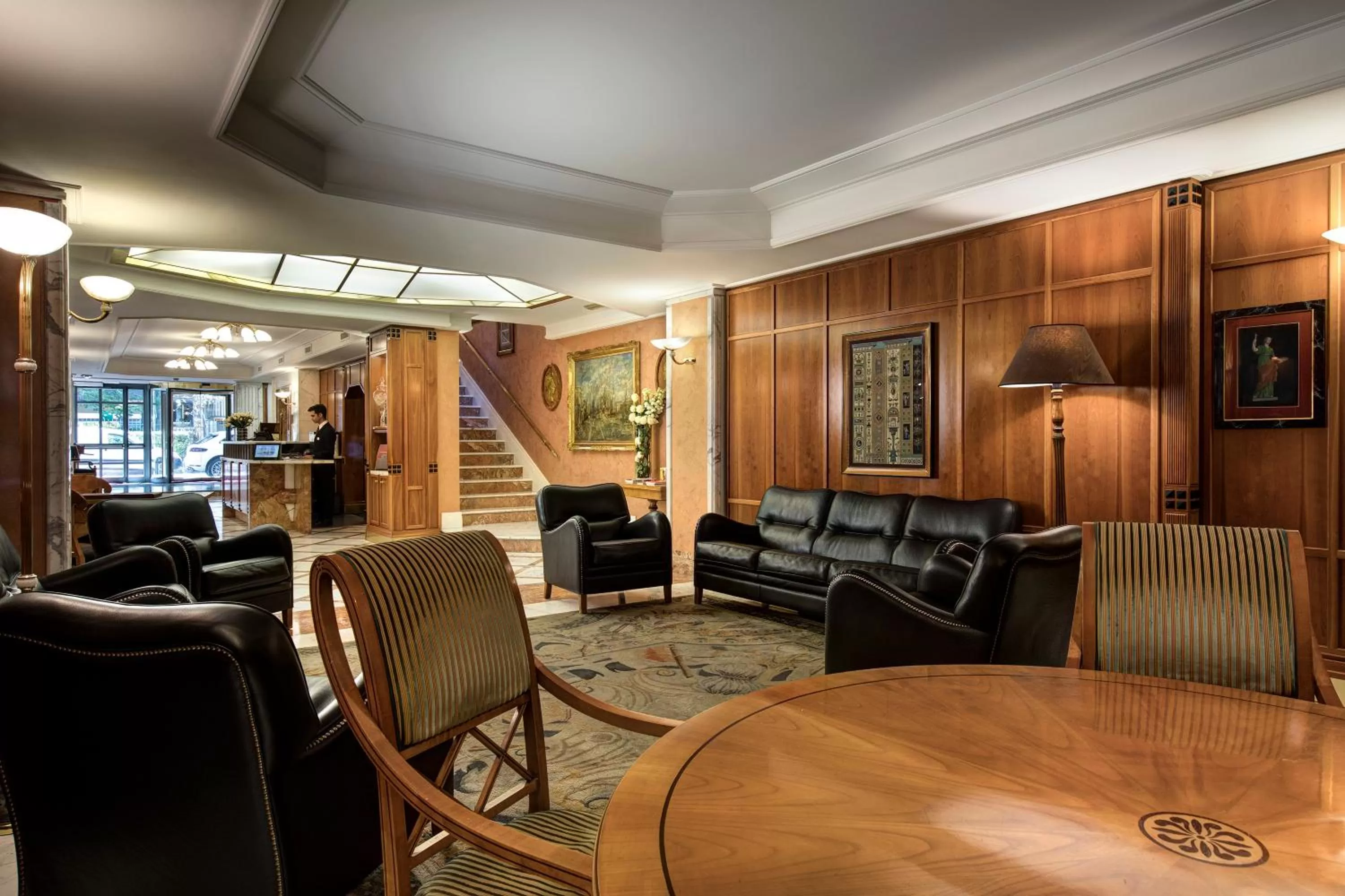 Lobby or reception in Hotel Capitol Milano