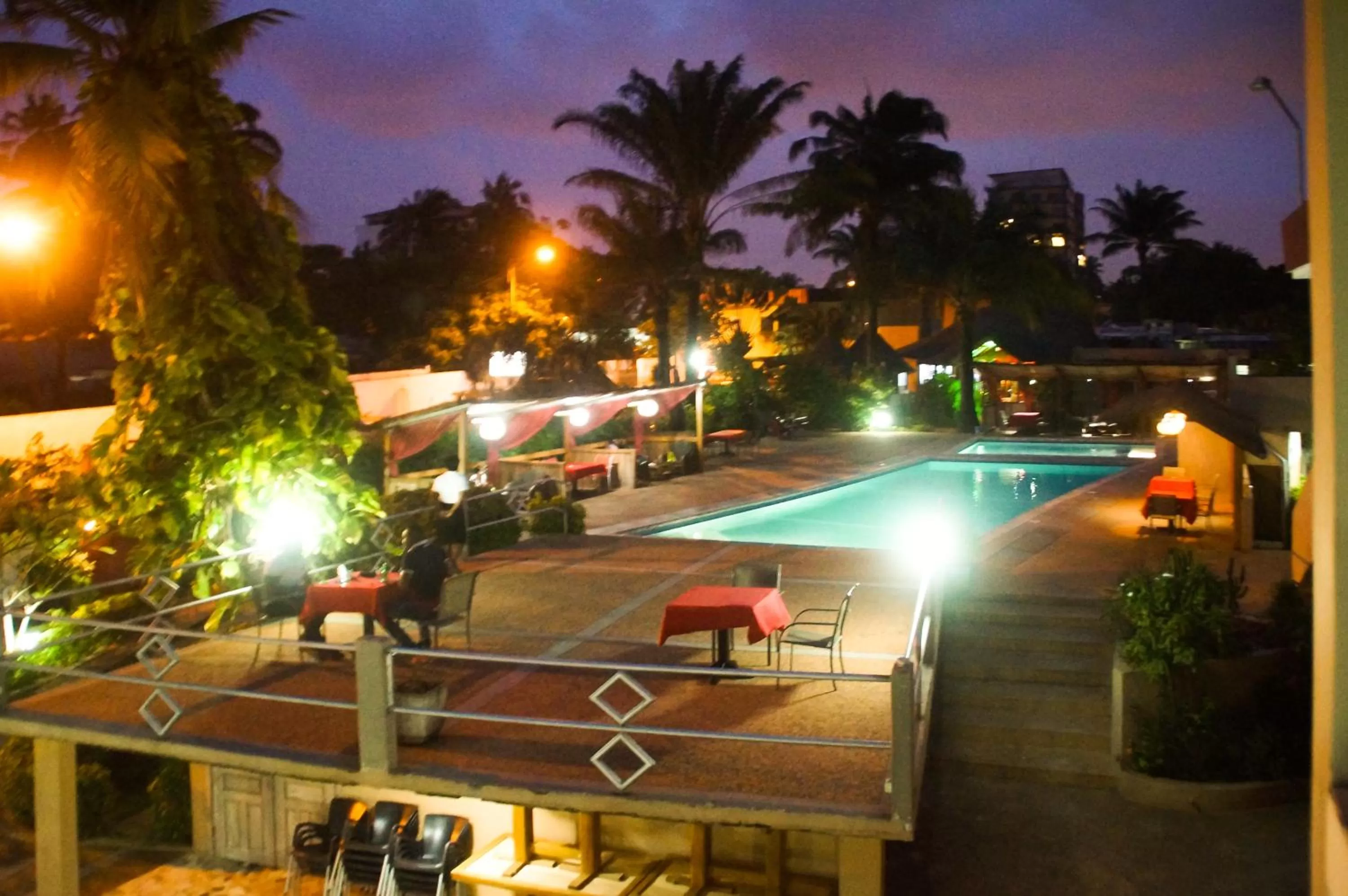 Patio in Hotel Le Marly