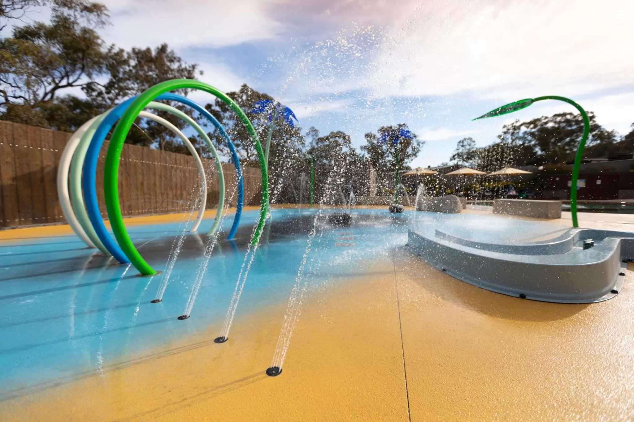 Aqua park in Alivio Tourist Park Canberra