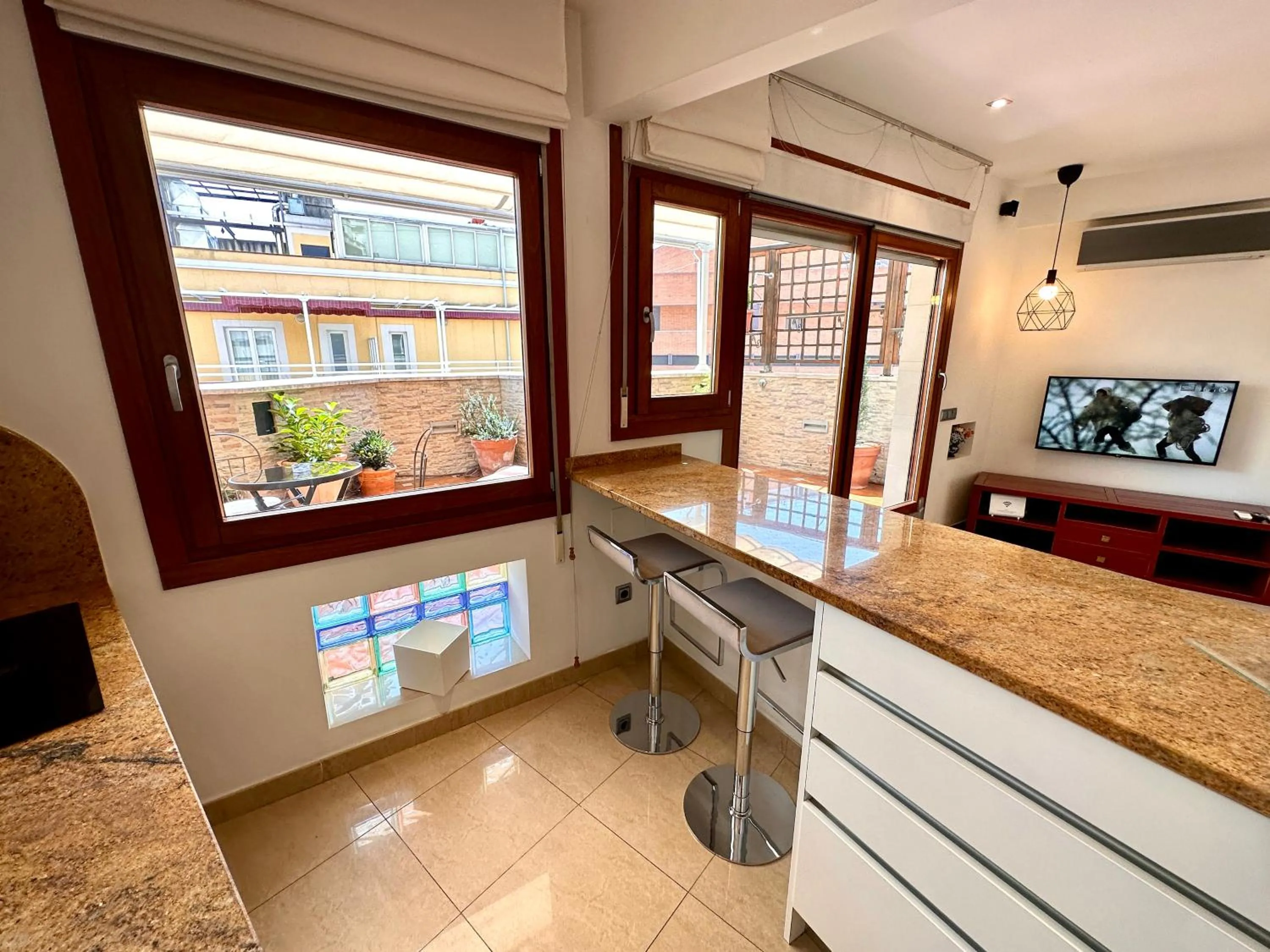 Living room in Far Home Gran Vía