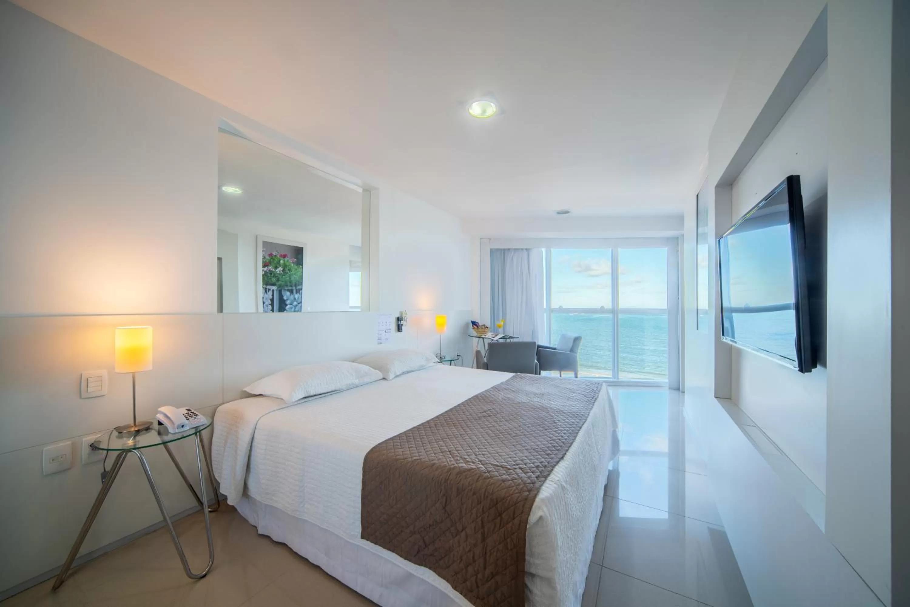 Bed in Hotel Brisa Praia Pajuçara