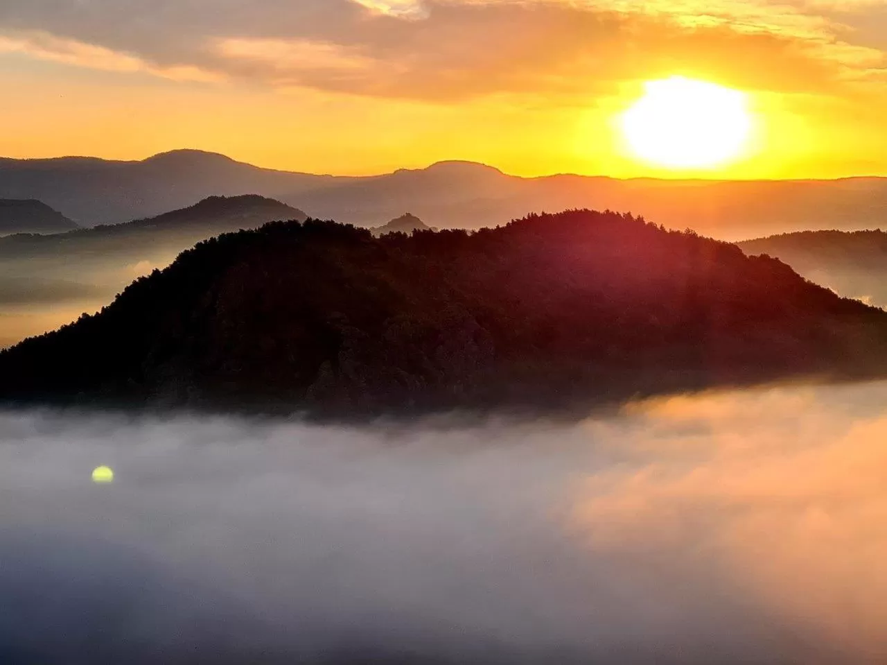 Bird's eye view in ibis budget Le Puy En Velay