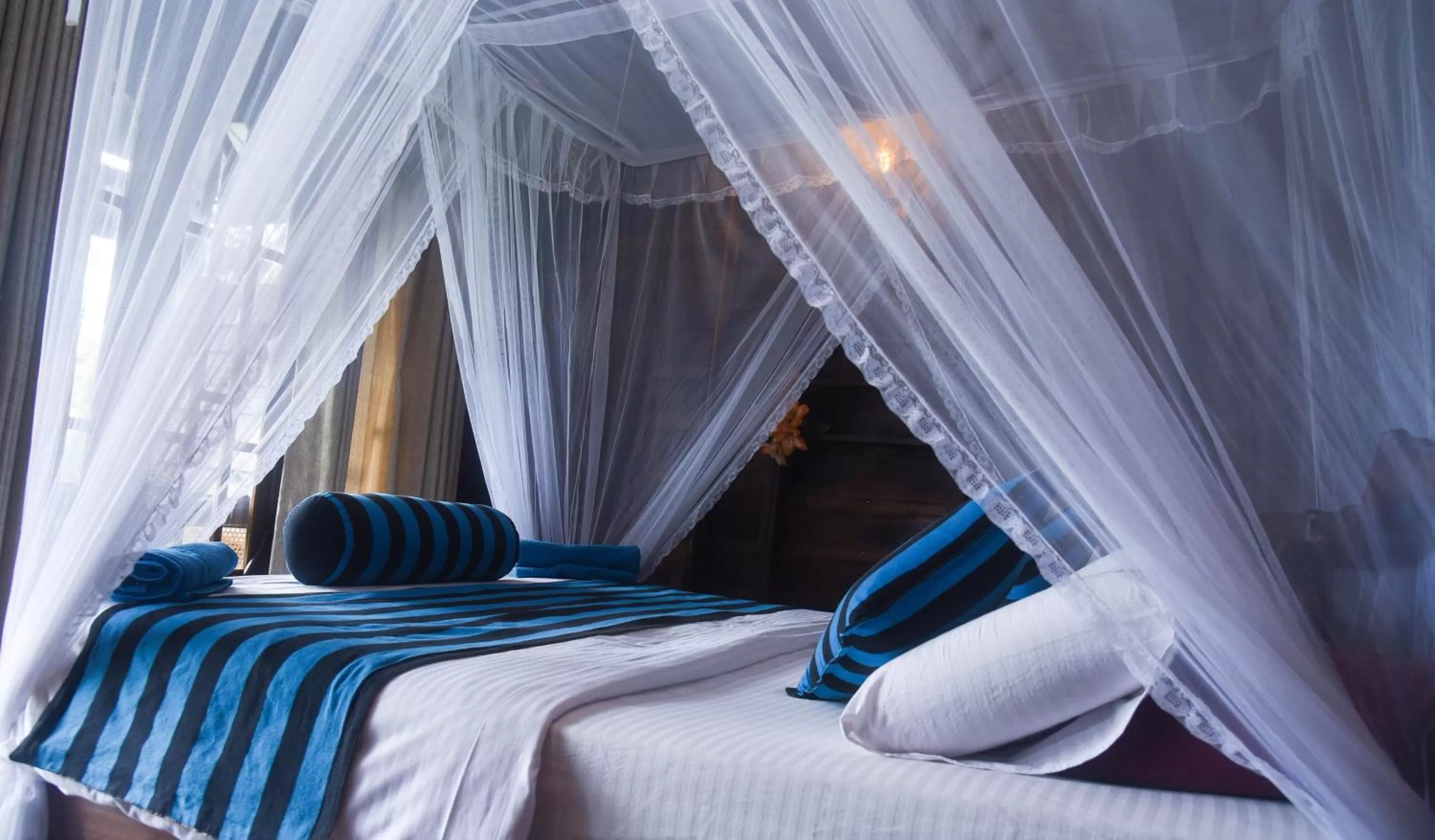 Bed in Madushanka Resort