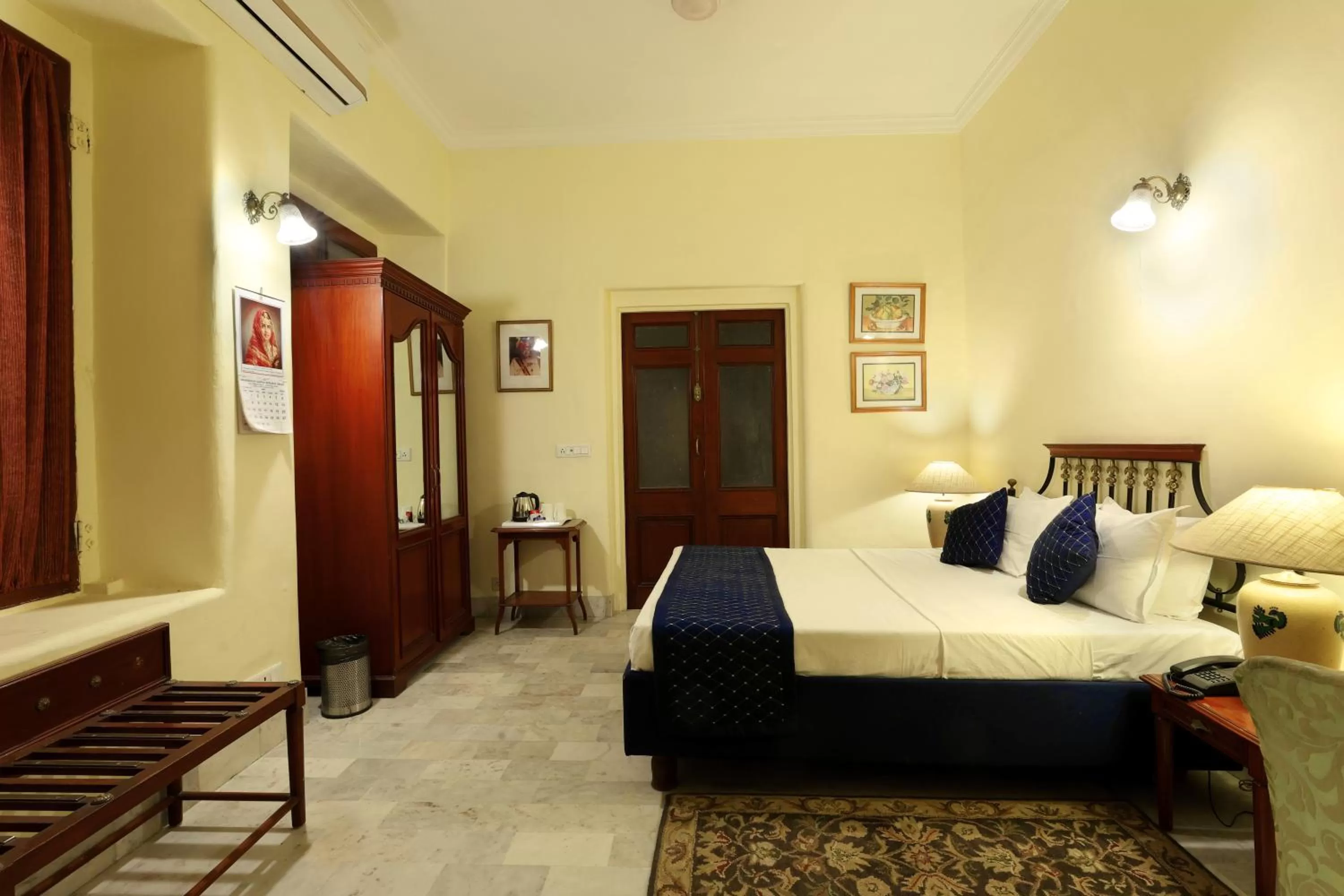 Bedroom, Bed in The Lallgarh Palace - A Heritage Hotel