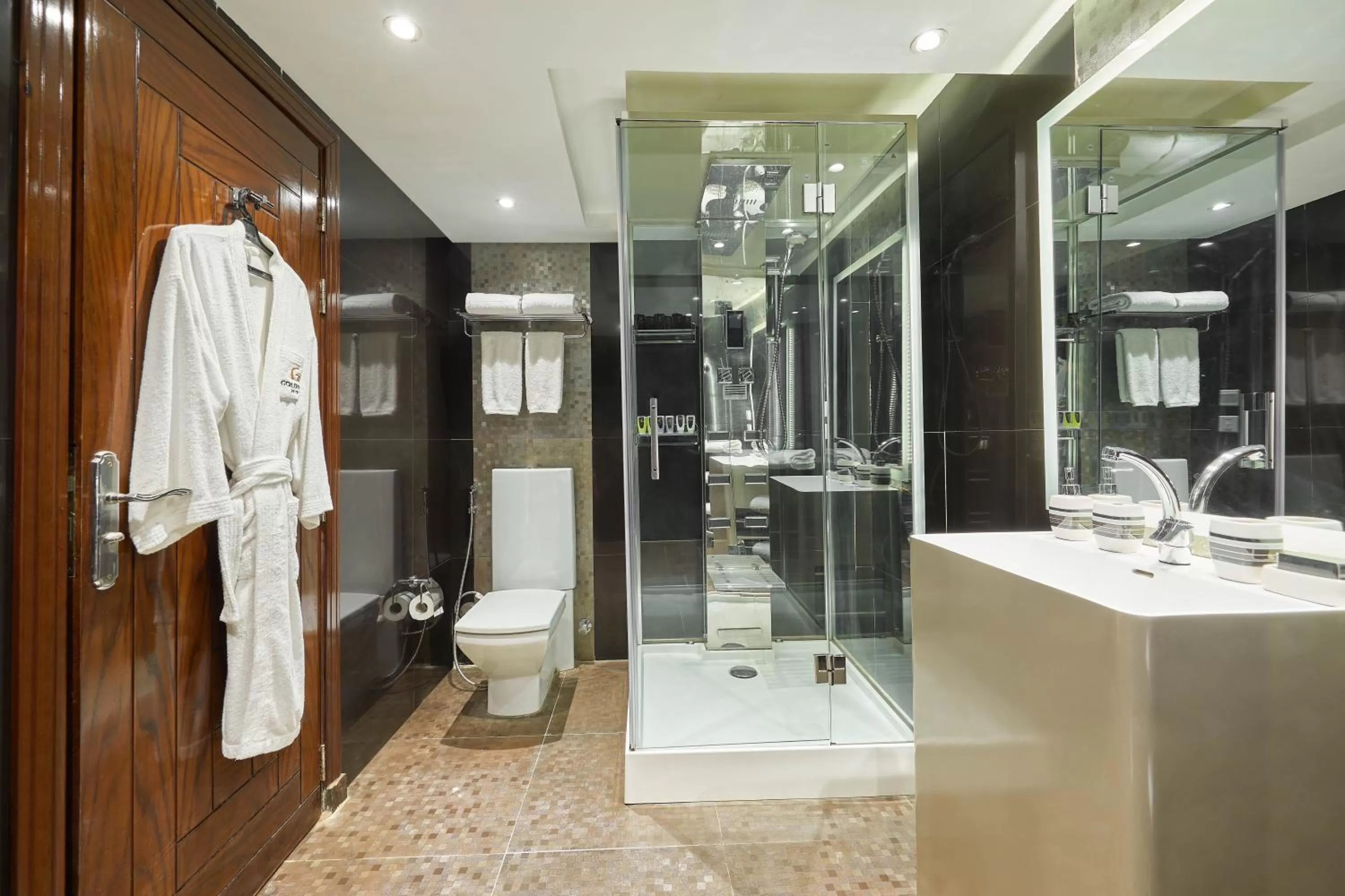 Shower in Golden Park Hotel Cairo, Heliopolis