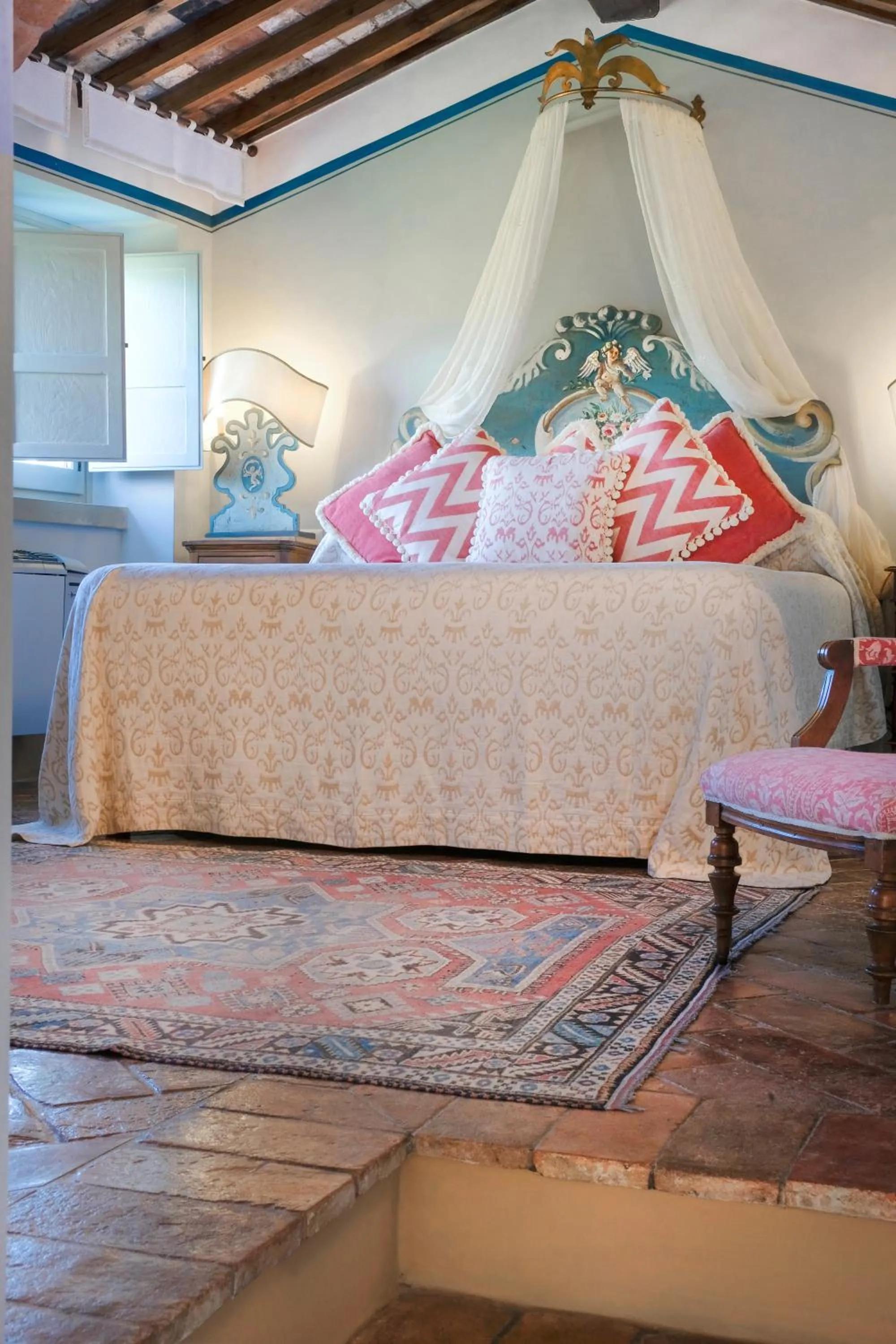 Bedroom, Bed in Il Falconiere Relais & Spa