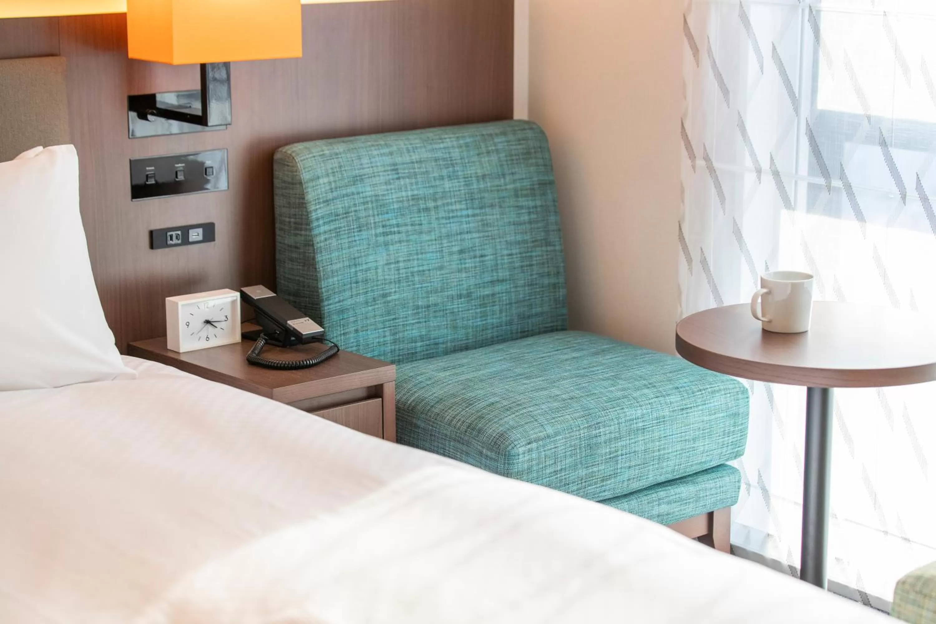 Bed in Hotel Forza Nagoya Sakae