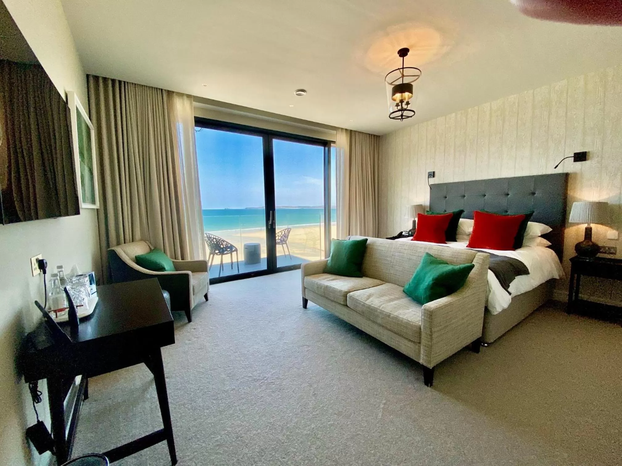 Bed in Carbis Bay and Spa Hotel