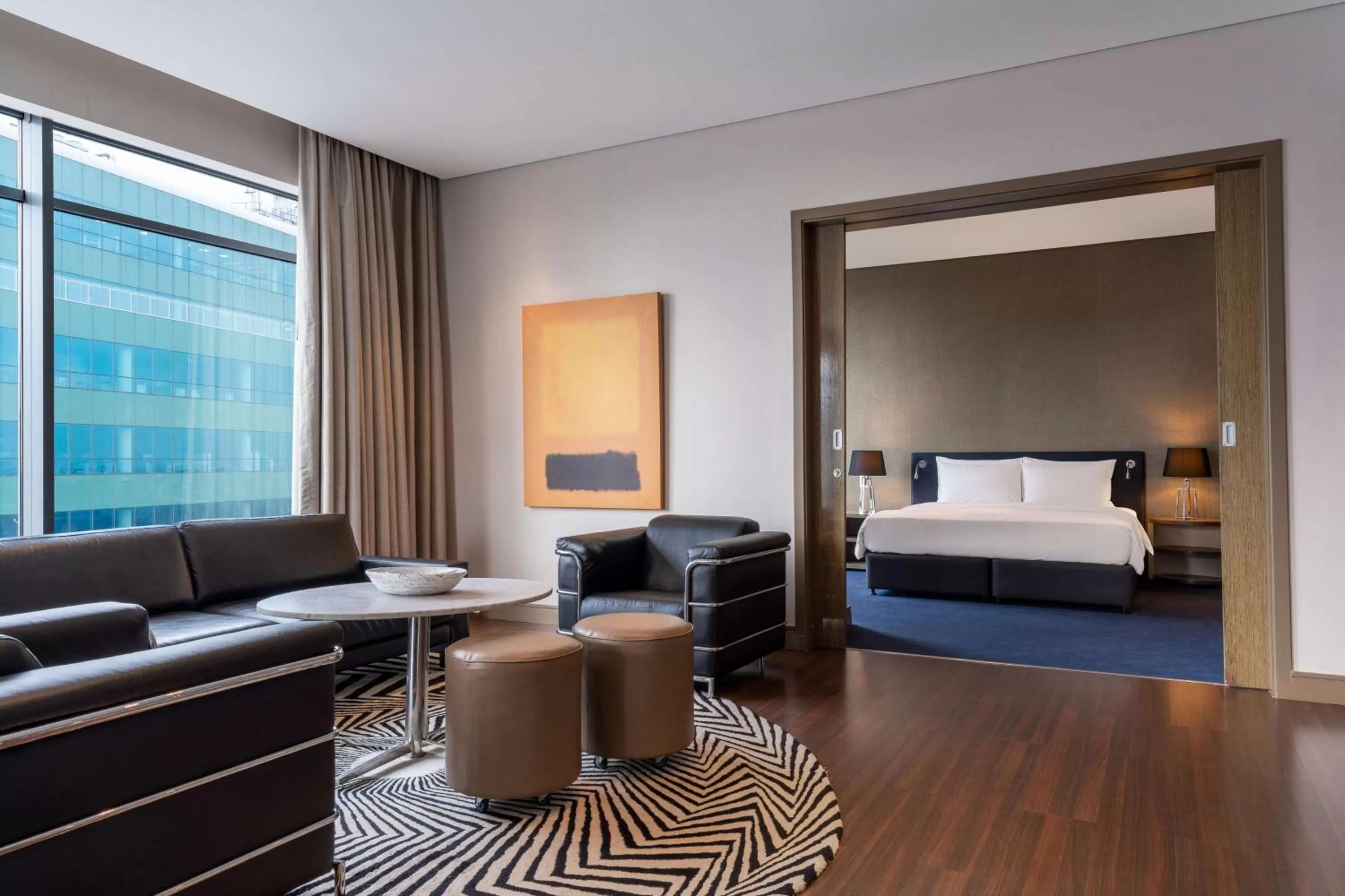 Photo of the whole room, Bed in Radisson Blu Gautrain Hotel, Sandton Johannesburg