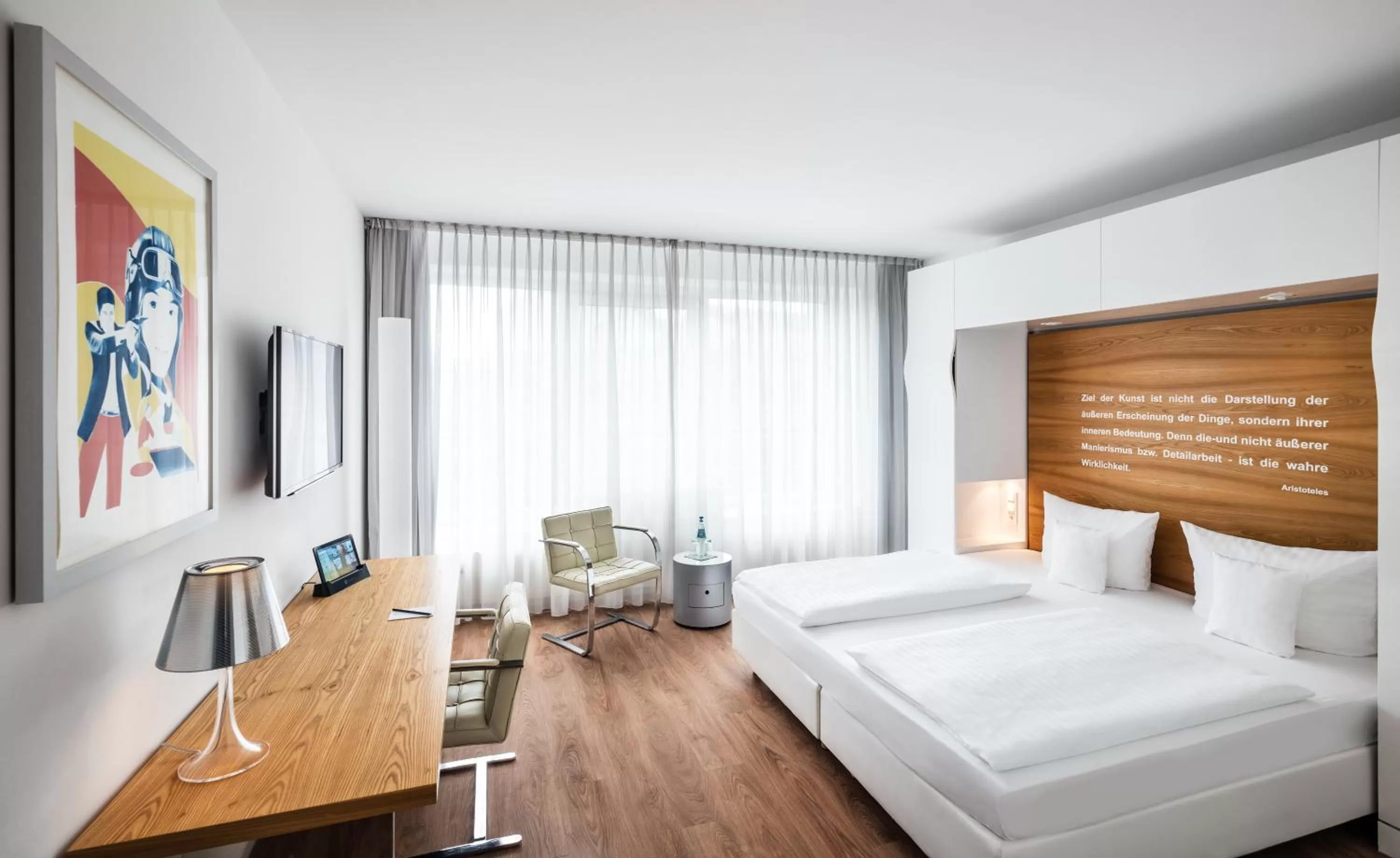 Bed in Art Hotel City Leipzig