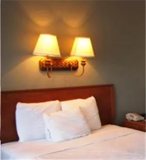 Bed in Blue Marlin Motel