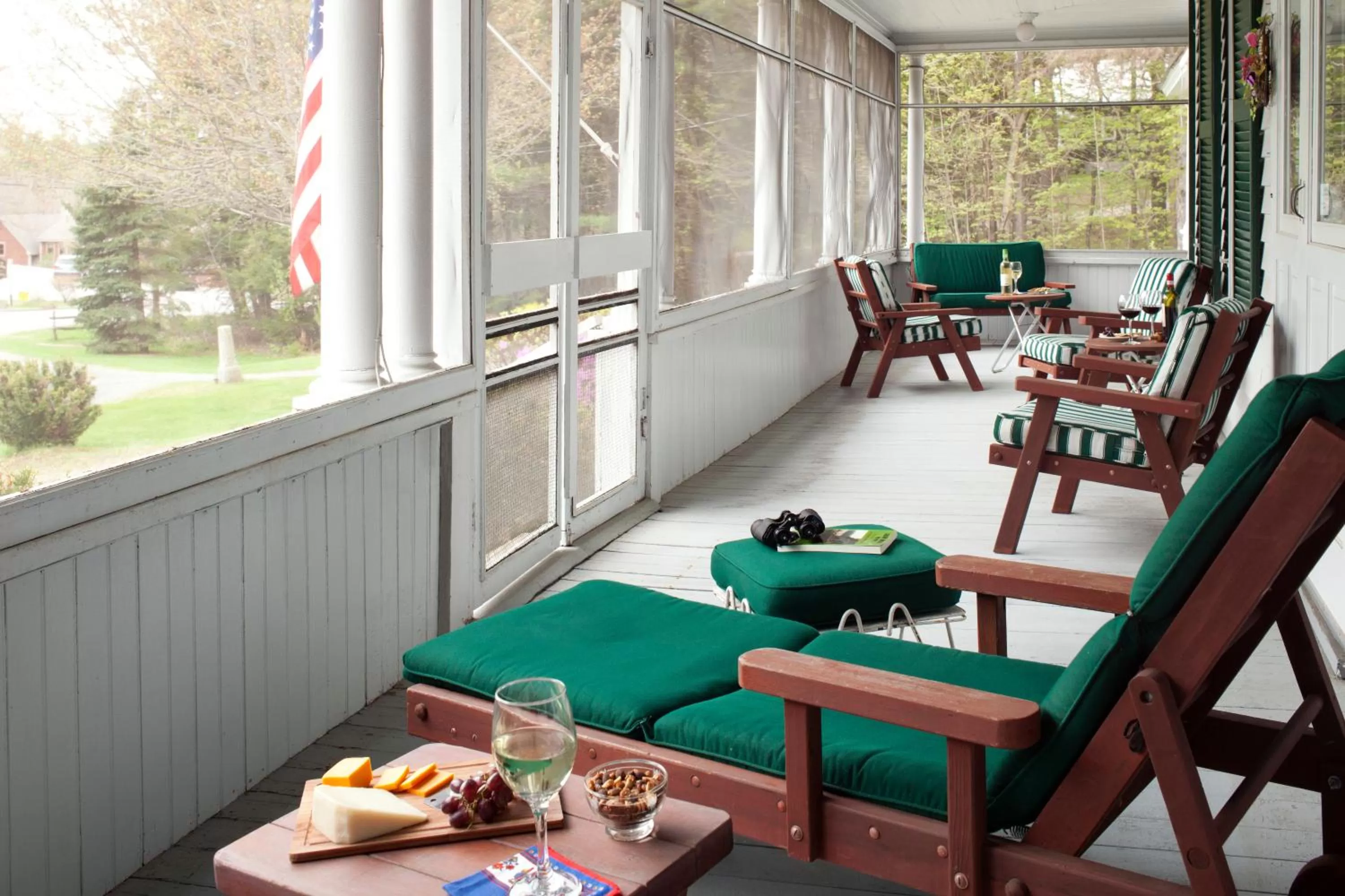 Patio in Inn on Golden Pond