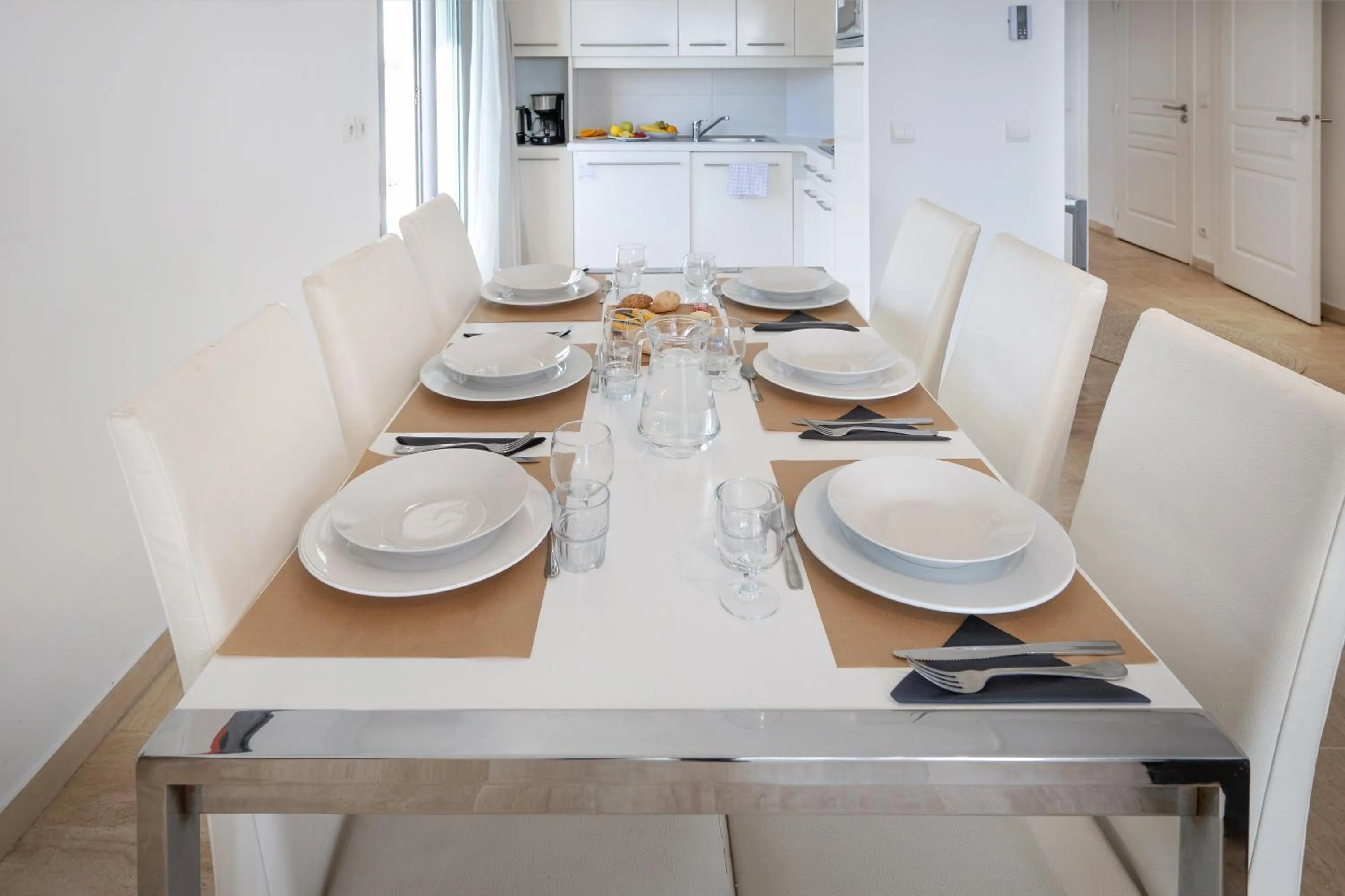 Kitchen or kitchenette in Nemea Appart Hotel Le Lido Cagnes sur Mer