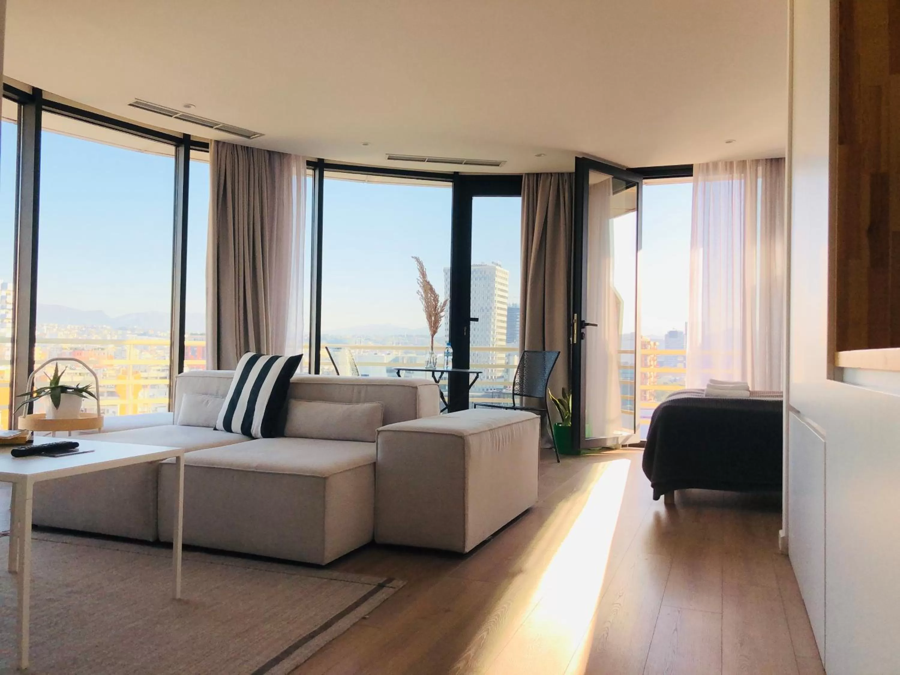 Photo of the whole room, Seating Area in Rooftop Tirana