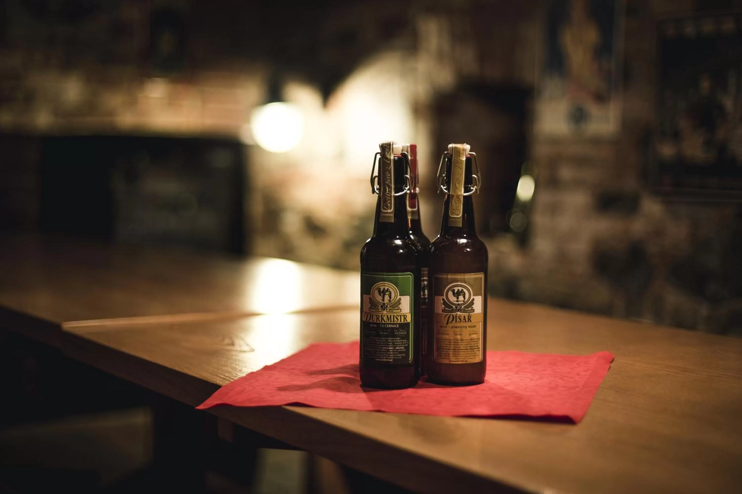 Alcoholic drinks in Hotel Purkmistr