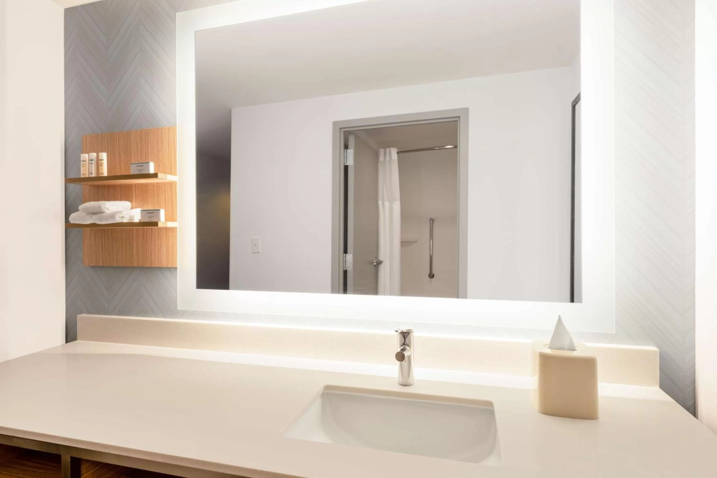 Bathroom in Hilton Garden Inn Jacksonville Ponte Vedra Sawgrass