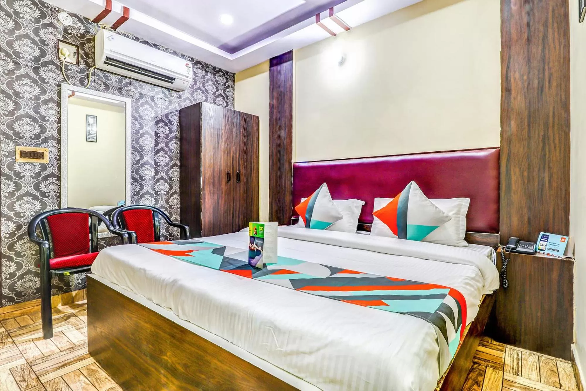 Bedroom, Bed in FabHotel Gazal Residency Mahanagar