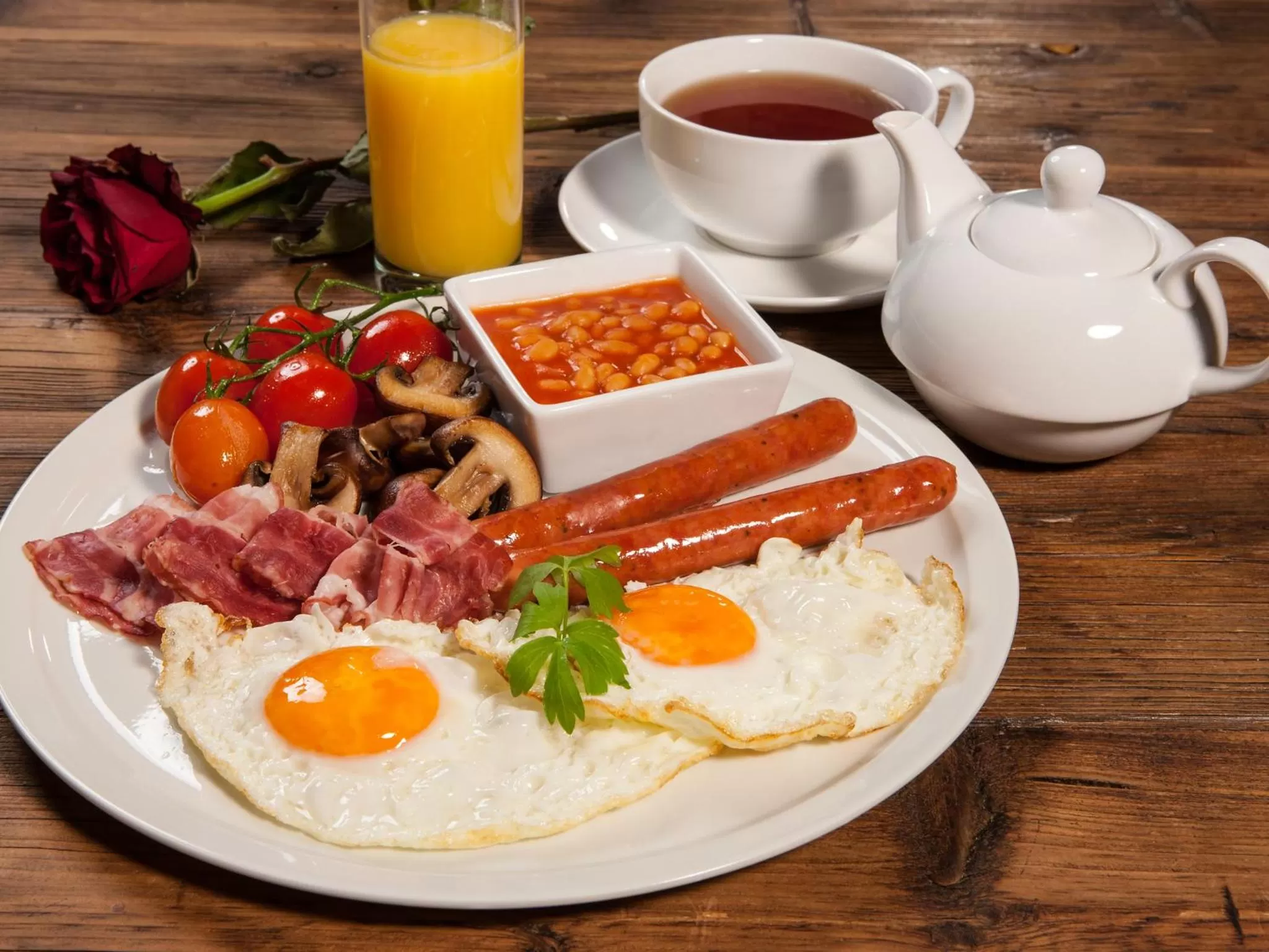 English/Irish breakfast in Cathedral Prague Apartments