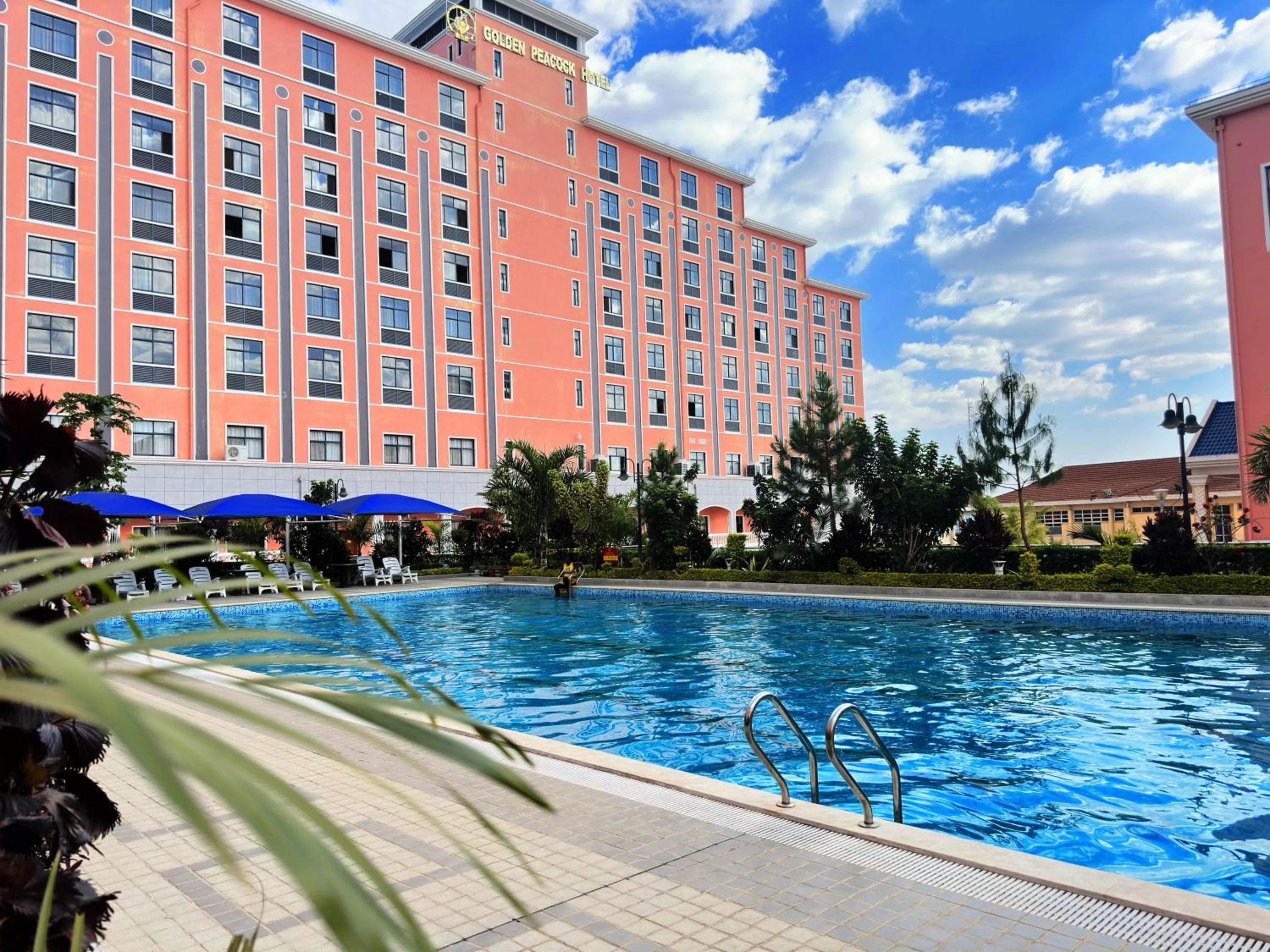 Aqua park, Swimming Pool in Golden Peacock Hotel Blantyre