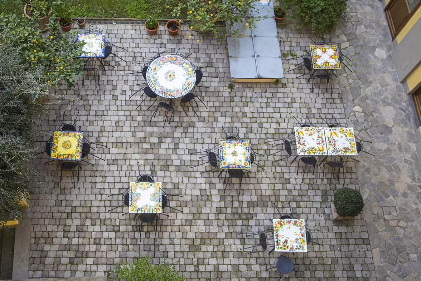 Garden view in Hotel Donatello