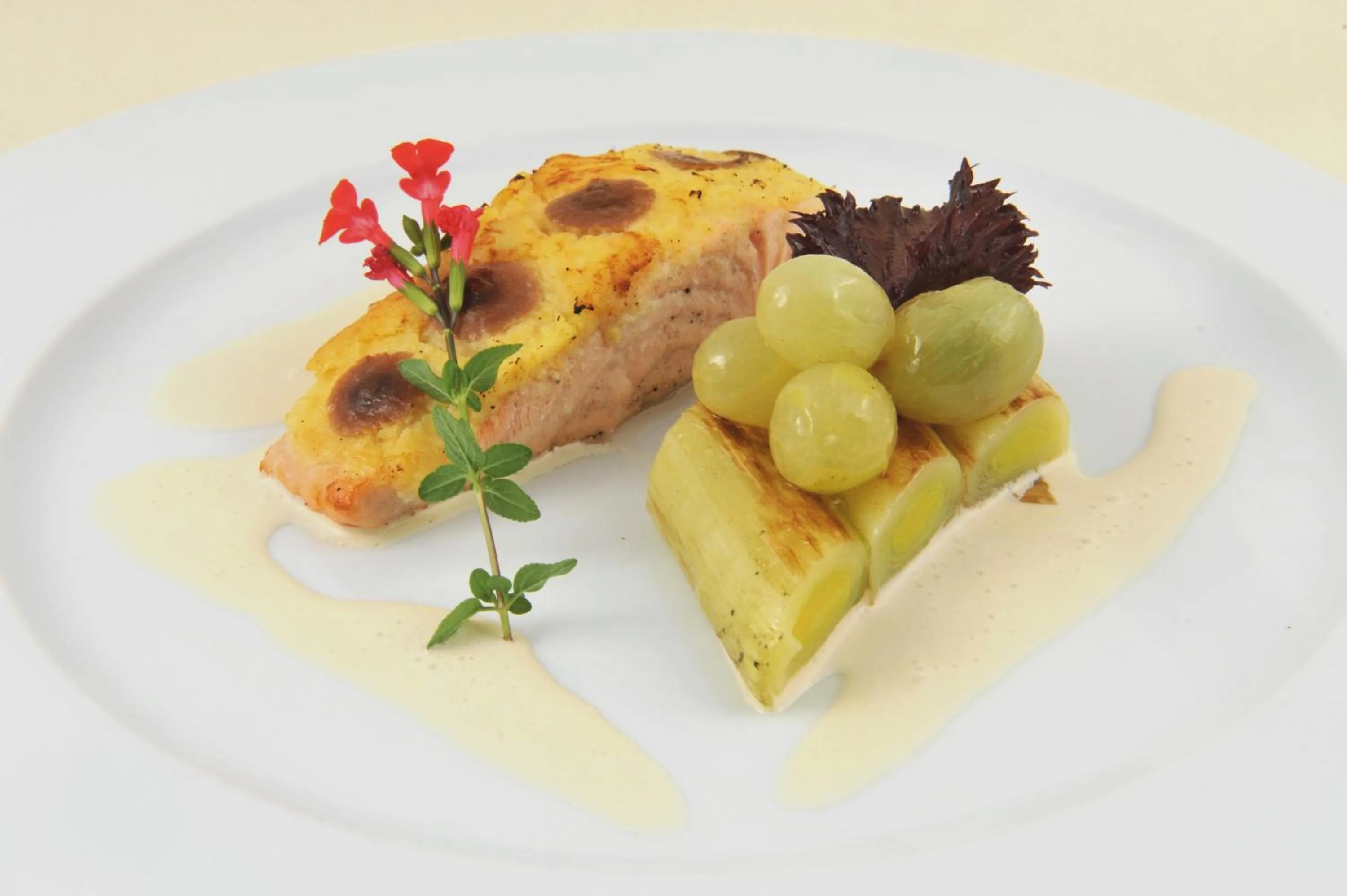 Food close-up in Logis Hôtel Restaurant Le Coq Hardi