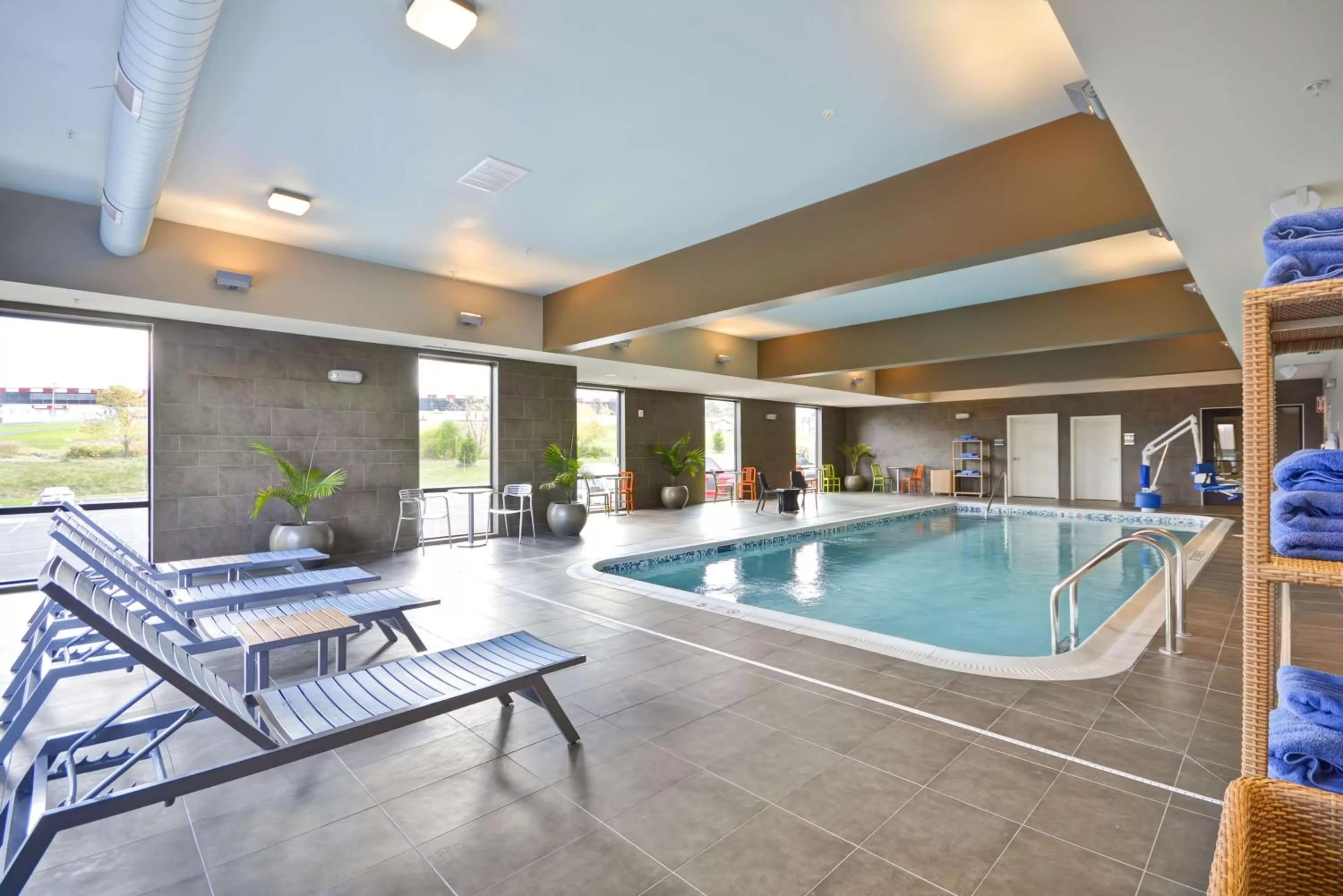 Pool view in Home2 Suites By Hilton Oswego
