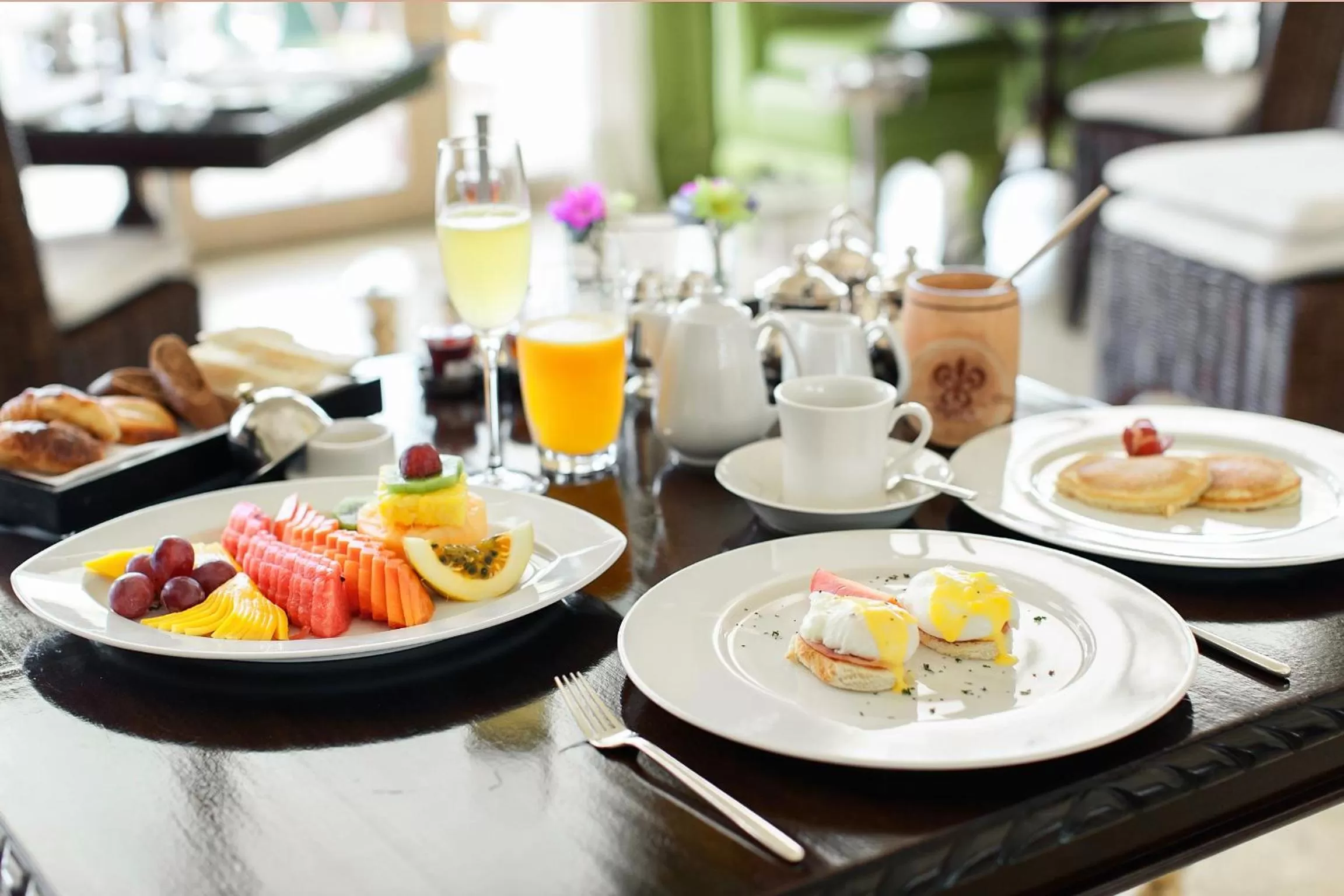 American breakfast in Eden Roc Cap Cana