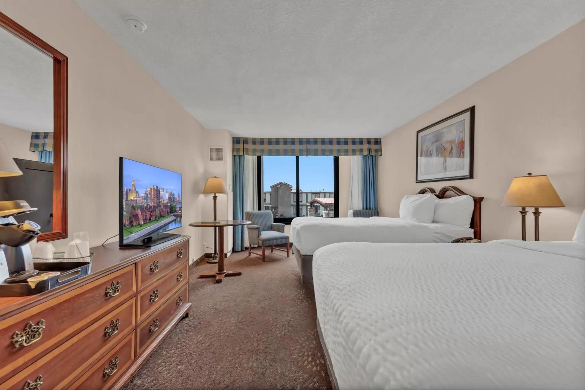 Photo of the whole room, Bed in Buffalo Airport Hotel